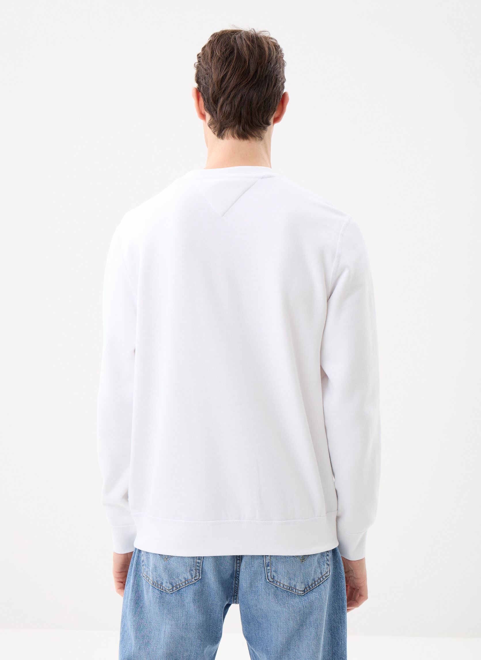Sweatshirts Essential Fleece Cre herren weiß Tommy Hilfiger Sweatshirts Essential Fleece Cre herren weiß WHITE