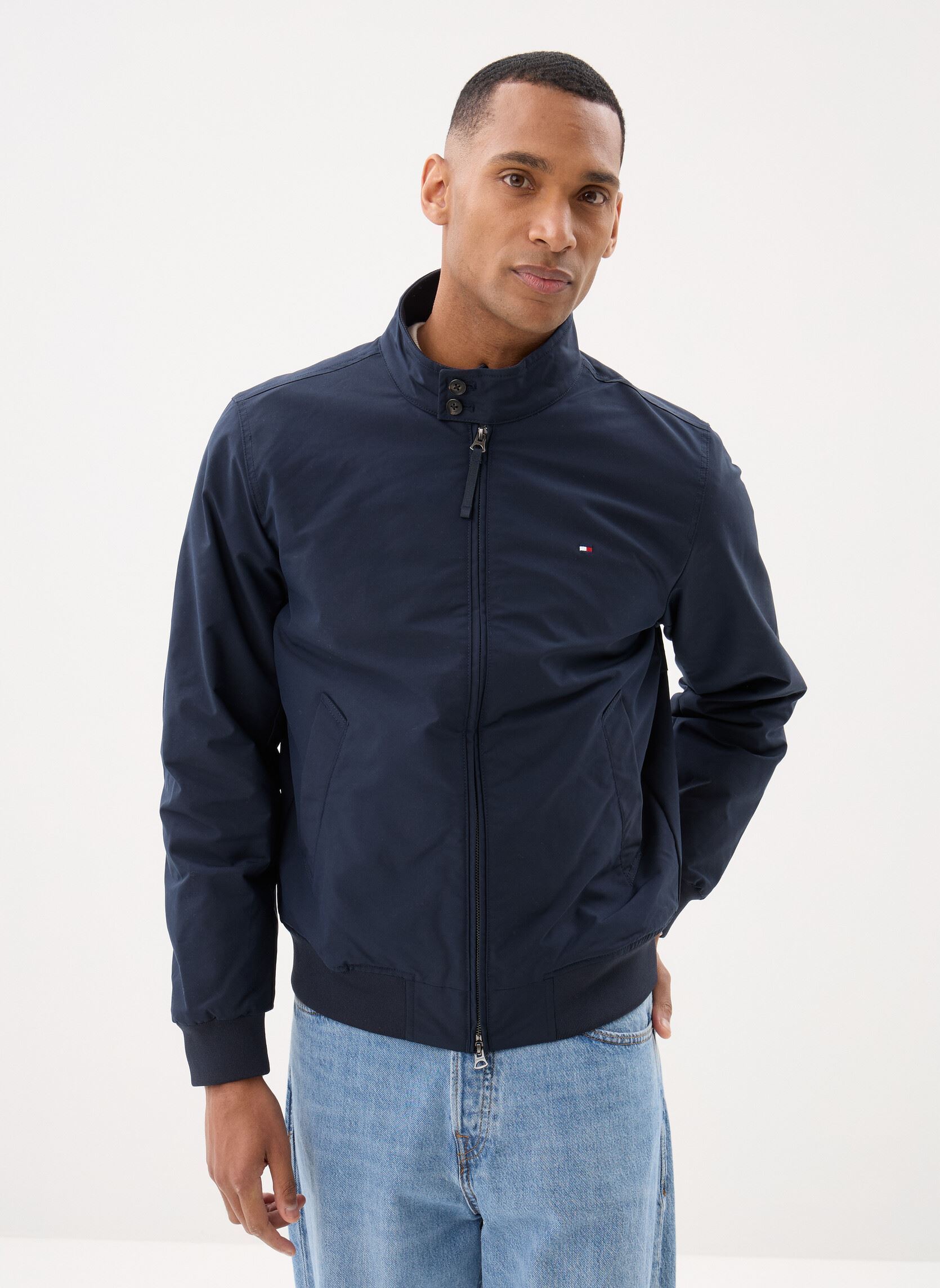 veste harrington décontractée à col montant - vue 2