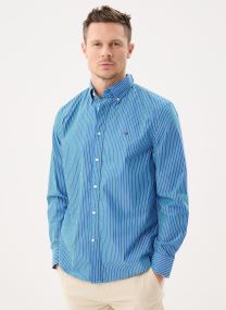 Hemden Core Hairline Poplin heren blauw