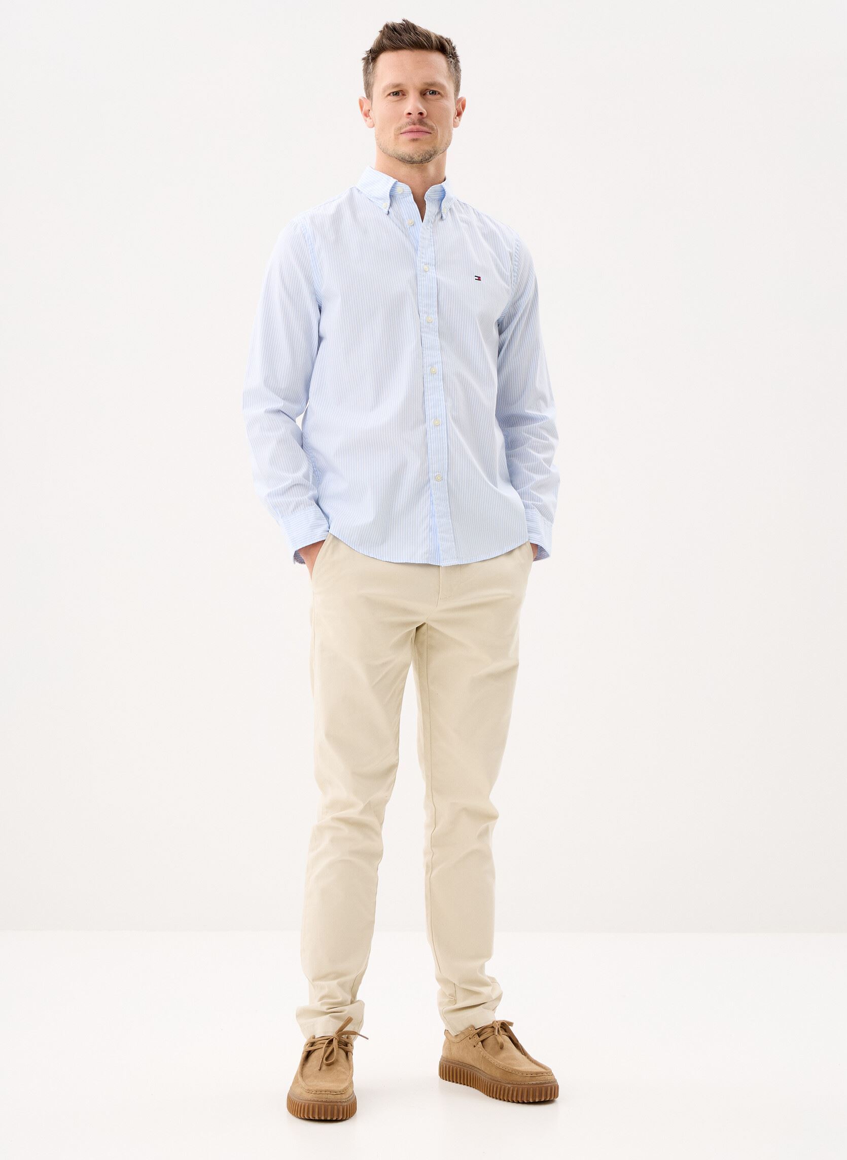Chemises Core Flex Pop Classi homme bleu Tommy Hilfiger Chemises Core Flex Pop Classi homme bleu SWEET BLUE / STRIPE