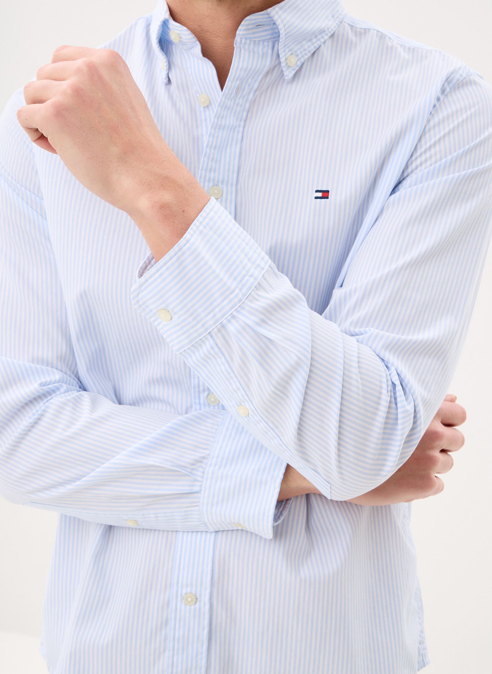 Chemises Core Flex Pop Classi homme bleu Tommy Hilfiger Chemises Core Flex Pop Classi homme bleu SWEET BLUE / STRIPE