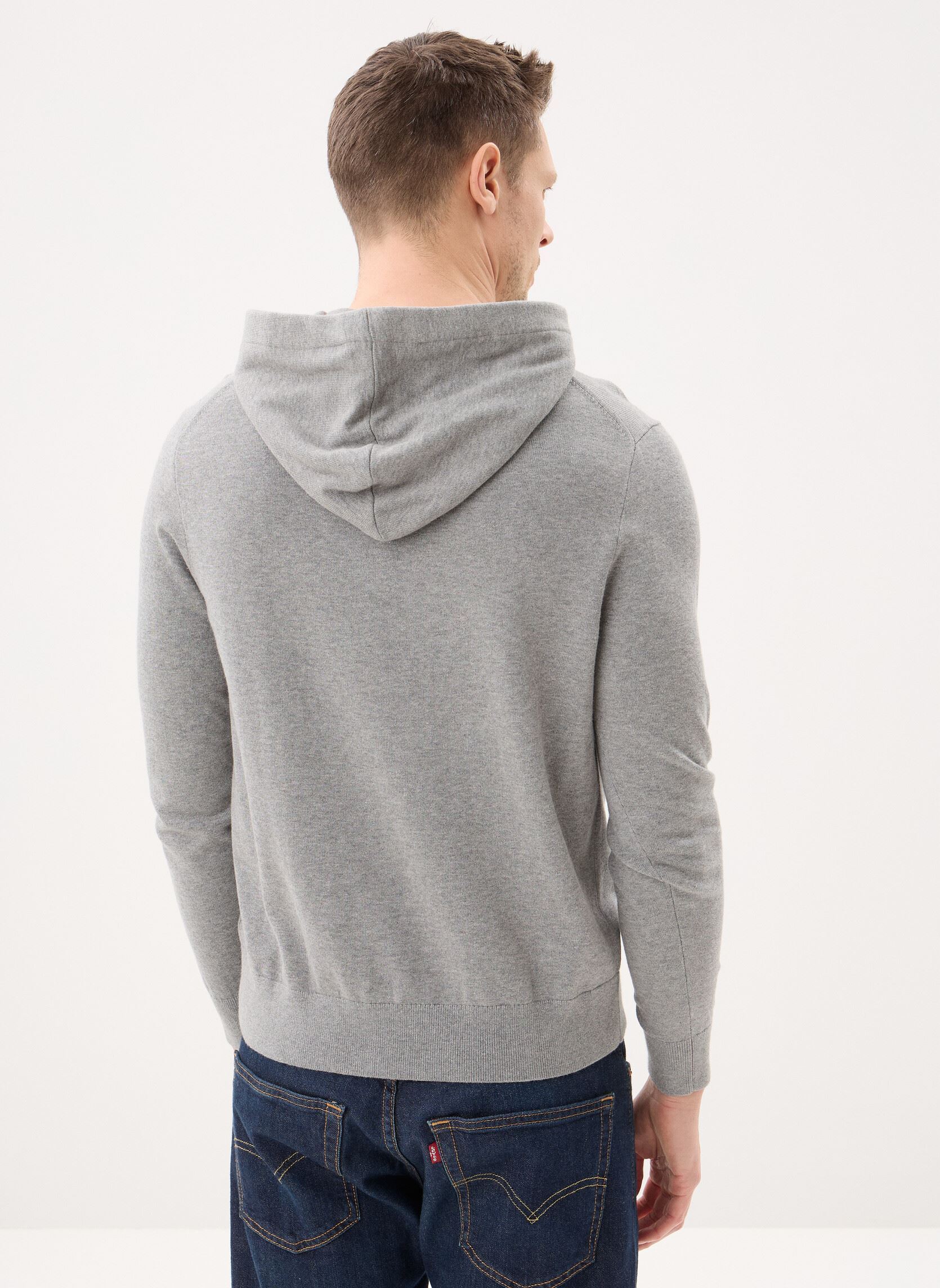 Pullover Essential Cotton Hoo herren grau Tommy Hilfiger Pullover Essential Cotton Hoo herren grau MEDIUM GREY HEATHER