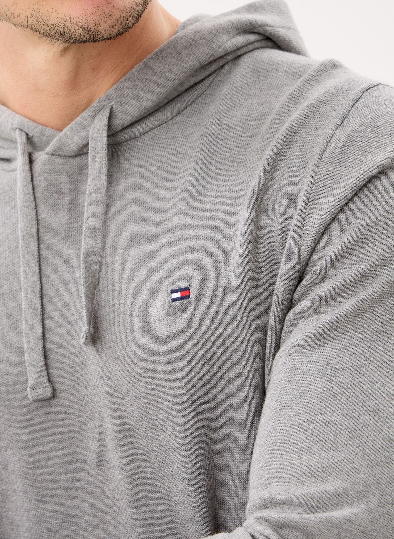 Pullover Essential Cotton Hoo herren grau Tommy Hilfiger Pullover Essential Cotton Hoo herren grau MEDIUM GREY HEATHER