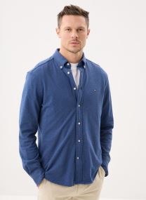 Chemises Knit Pique Featherwe homme bleu Tommy Hilfiger Chemises Knit Pique Featherwe homme bleu INDIGO HEATHER