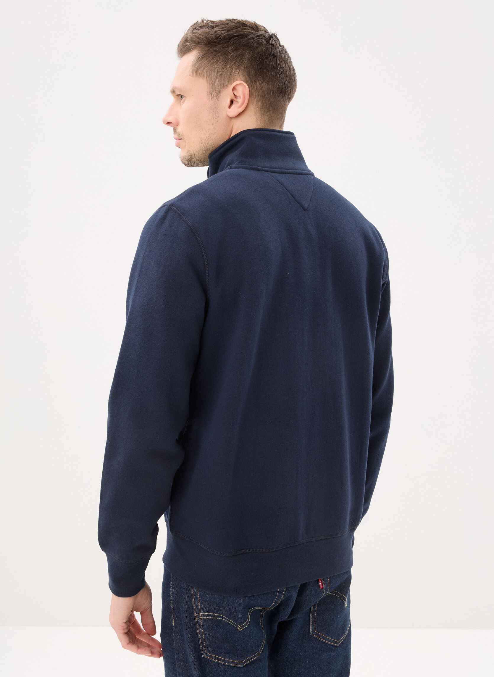 Sweaters met rits Essential Fleece Sta heren blauw Tommy Hilfiger Sweaters met rits Essential Fleece Sta heren blauw Desert Sky