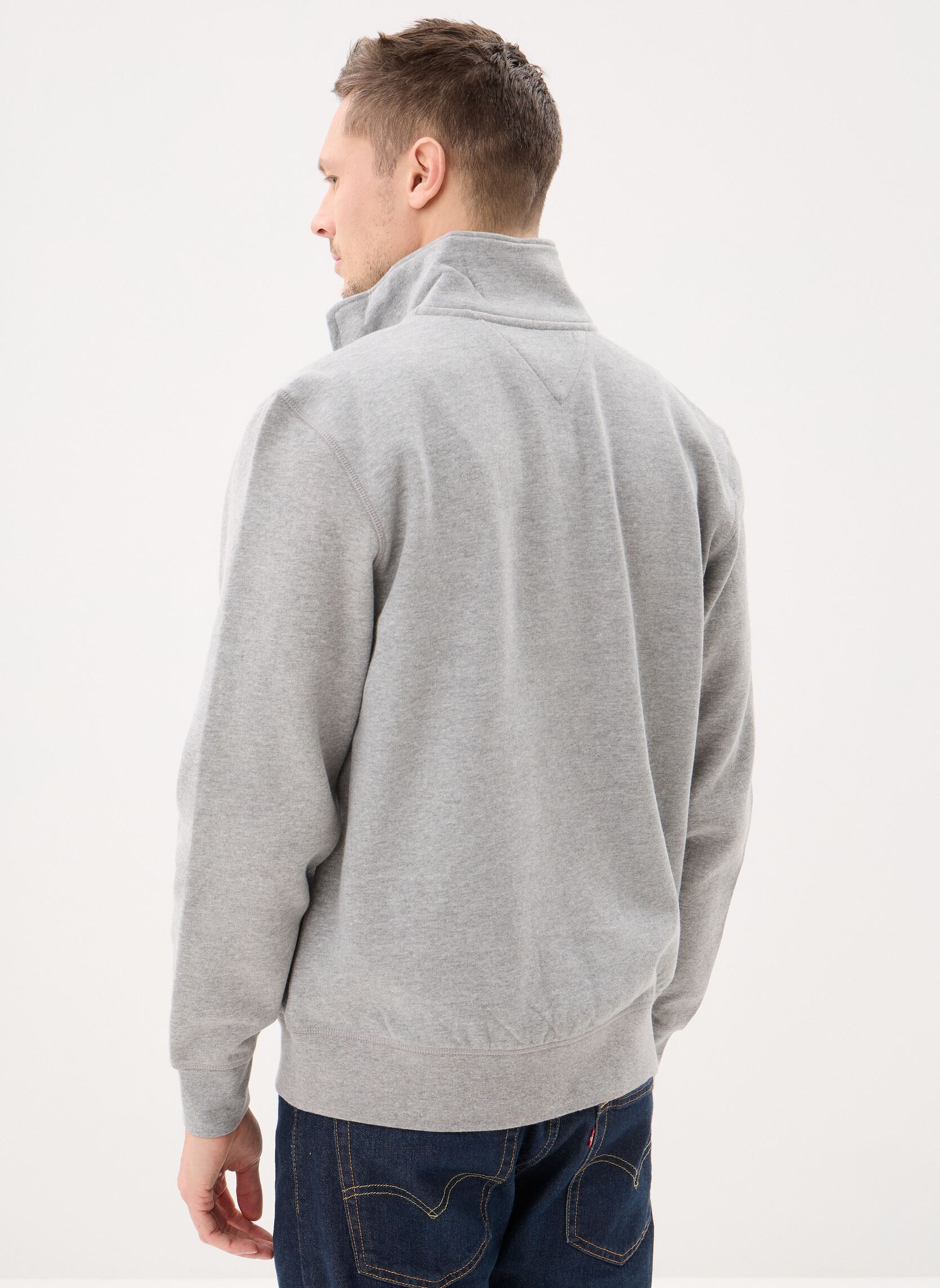 Sweats zippés Essential Fleece Sta homme gris Tommy Hilfiger Sweats zippés Essential Fleece Sta homme gris MEDIUM GREY HEATHER