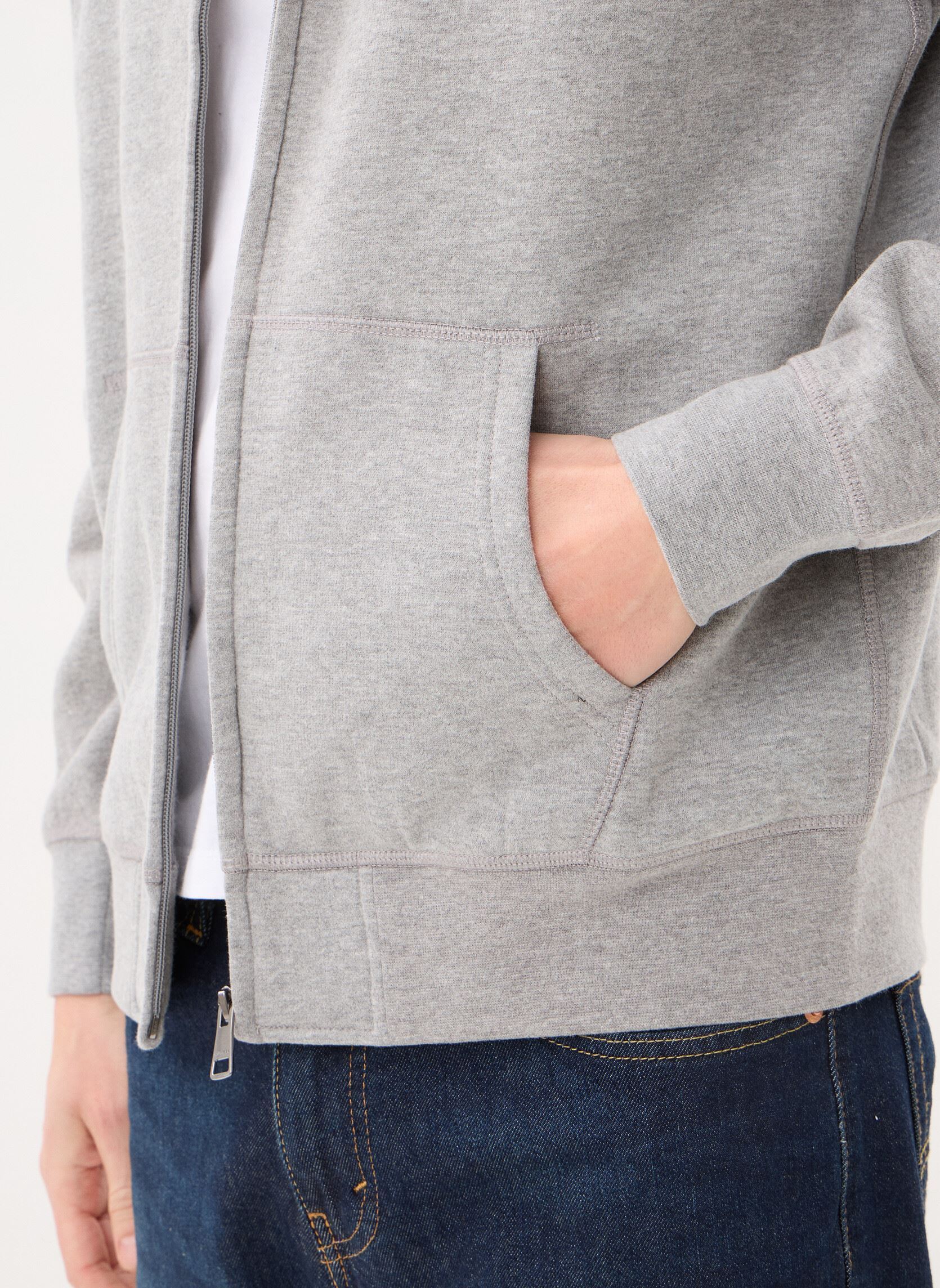 Sweats zippés Essential Fleece Sta homme gris Tommy Hilfiger Sweats zippés Essential Fleece Sta homme gris MEDIUM GREY HEATHER
