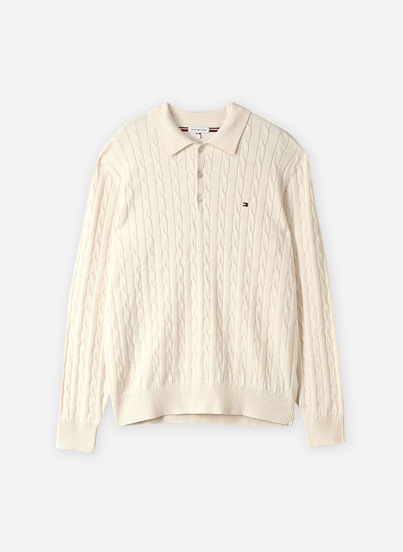 Pulls Classic Cotton Cable homme blanc Tommy Hilfiger Pulls Classic Cotton Cable homme blanc IVORY PETAL
