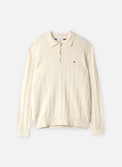 Tommy Hilfiger Pulls Classic Cotton Cable homme blanc