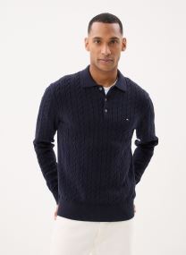 Pulls Classic Cotton Cable homme bleu