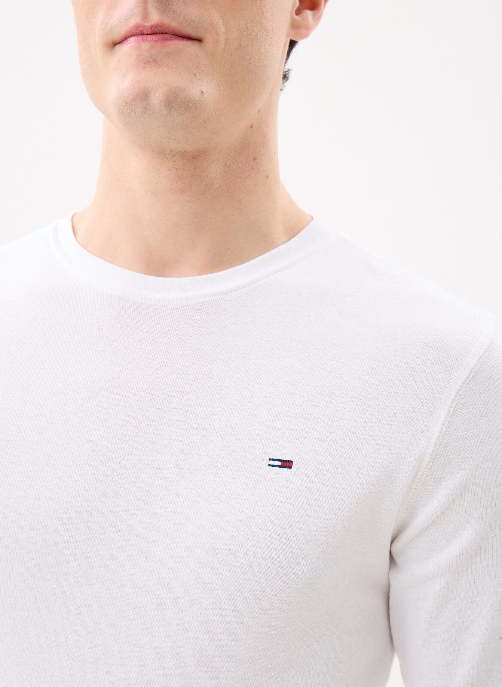T-shirts met lange mouwen Tjm Original Rib Lon heren wit Tommy Jeans T-shirts met lange mouwen Tjm Original Rib Lon heren wit CLASSIC WHITE