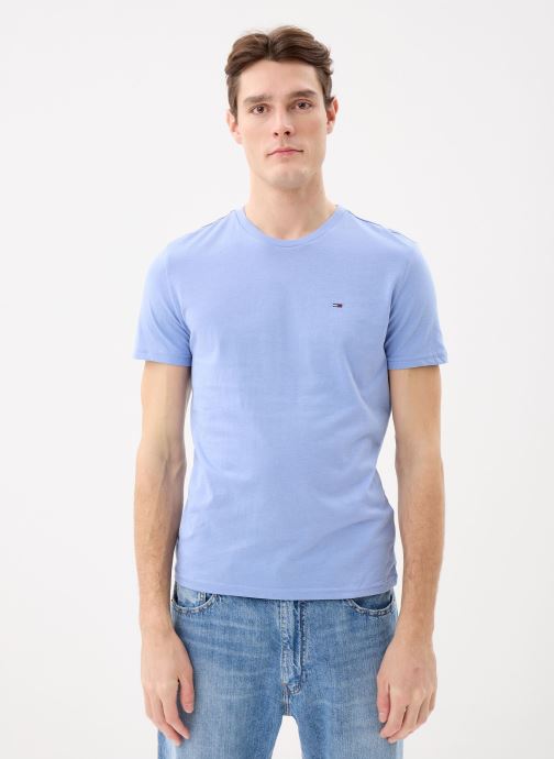 Tommy Jeans T-shirts met korte mouwen Tjm Xslim Jaspe Htr heren blauw