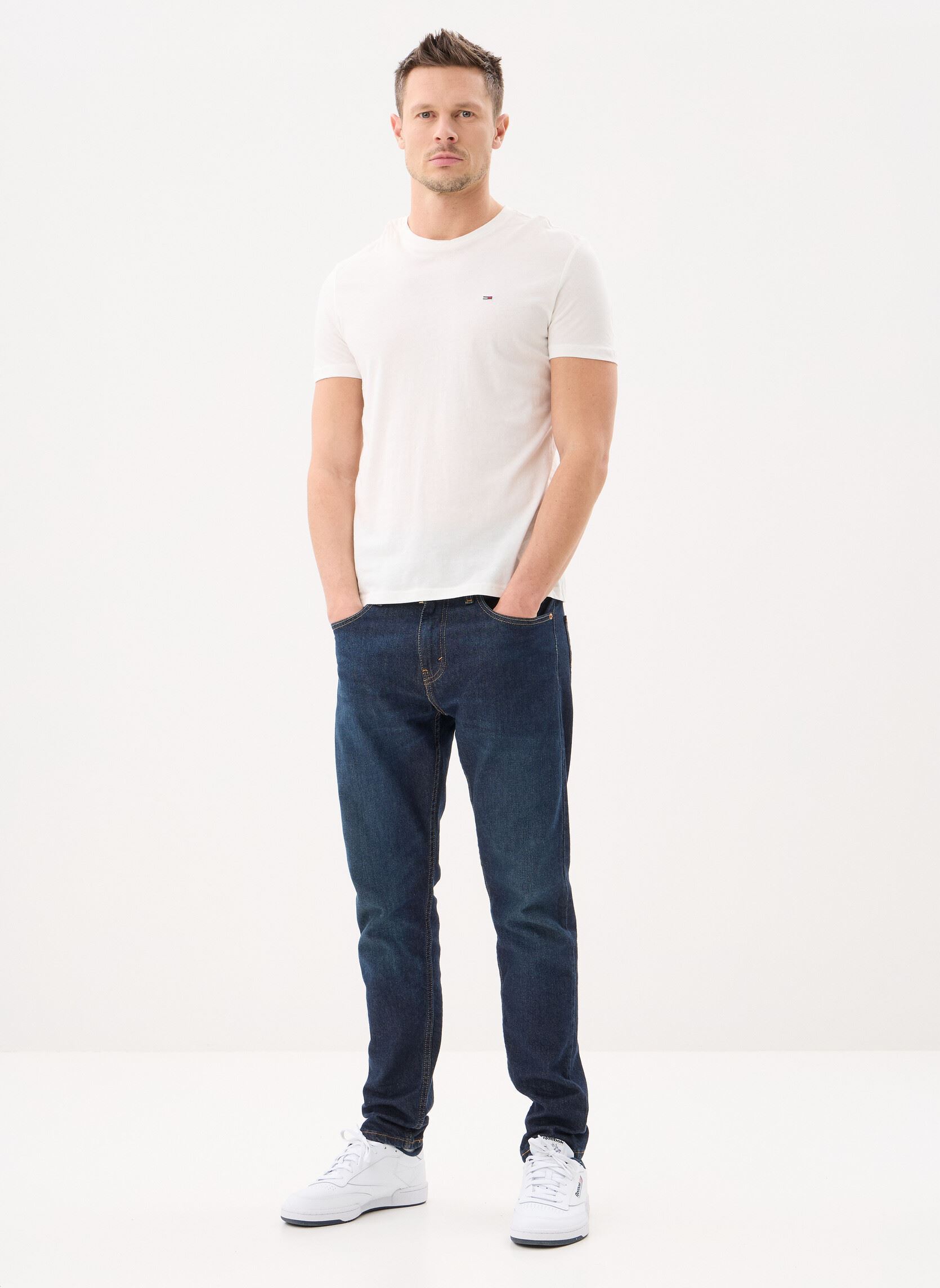 Tee-shirts manches courtes Tjm Xslim 3Pack Tee homme multicolore Tommy Jeans Tee-shirts manches courtes Tjm Xslim 3Pack Tee homme multicolore DNN / ANCIENT WHITE/ LT HORI B