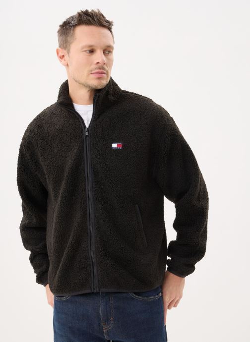 Tommy Jeans Pulls polaires Tjm Rlx Badge Zip-Th homme noir
