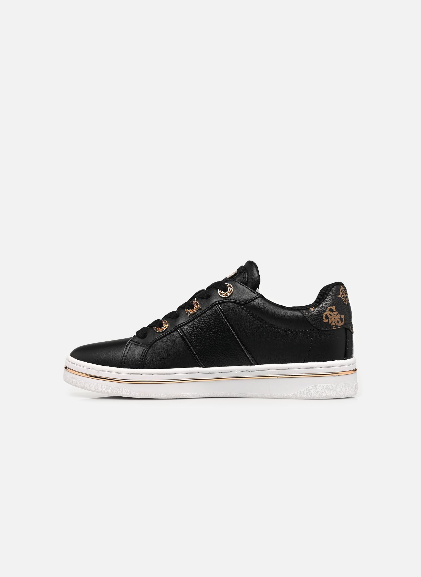 Lage sneakers STEW dames zwart Guess Lage sneakers STEW dames zwart Black