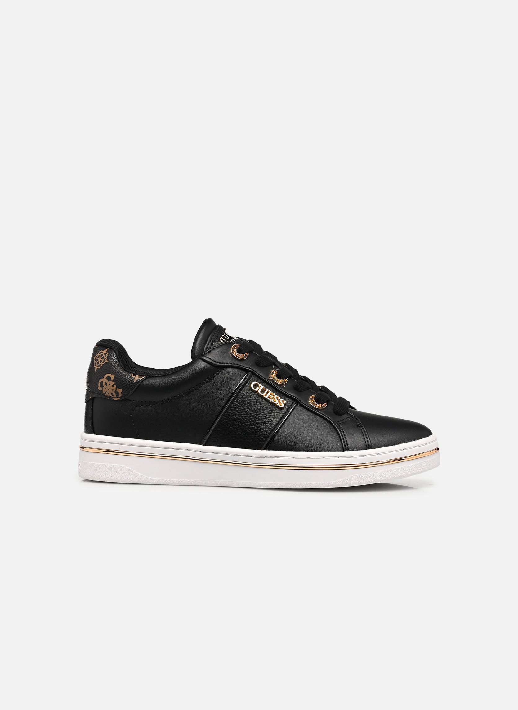 Lage sneakers STEW dames zwart Guess Lage sneakers STEW dames zwart Black