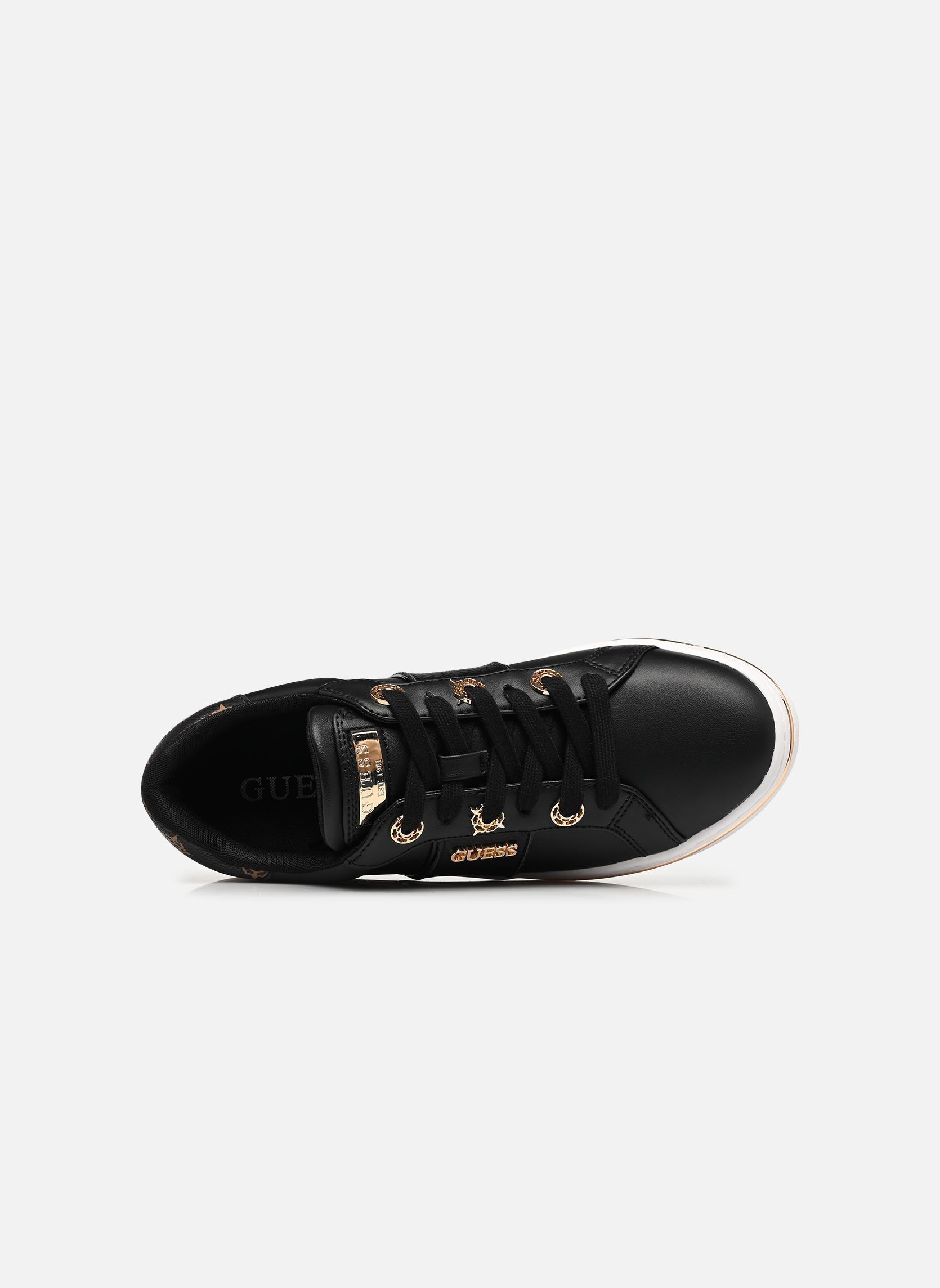 Lage sneakers STEW dames zwart Guess Lage sneakers STEW dames zwart Black