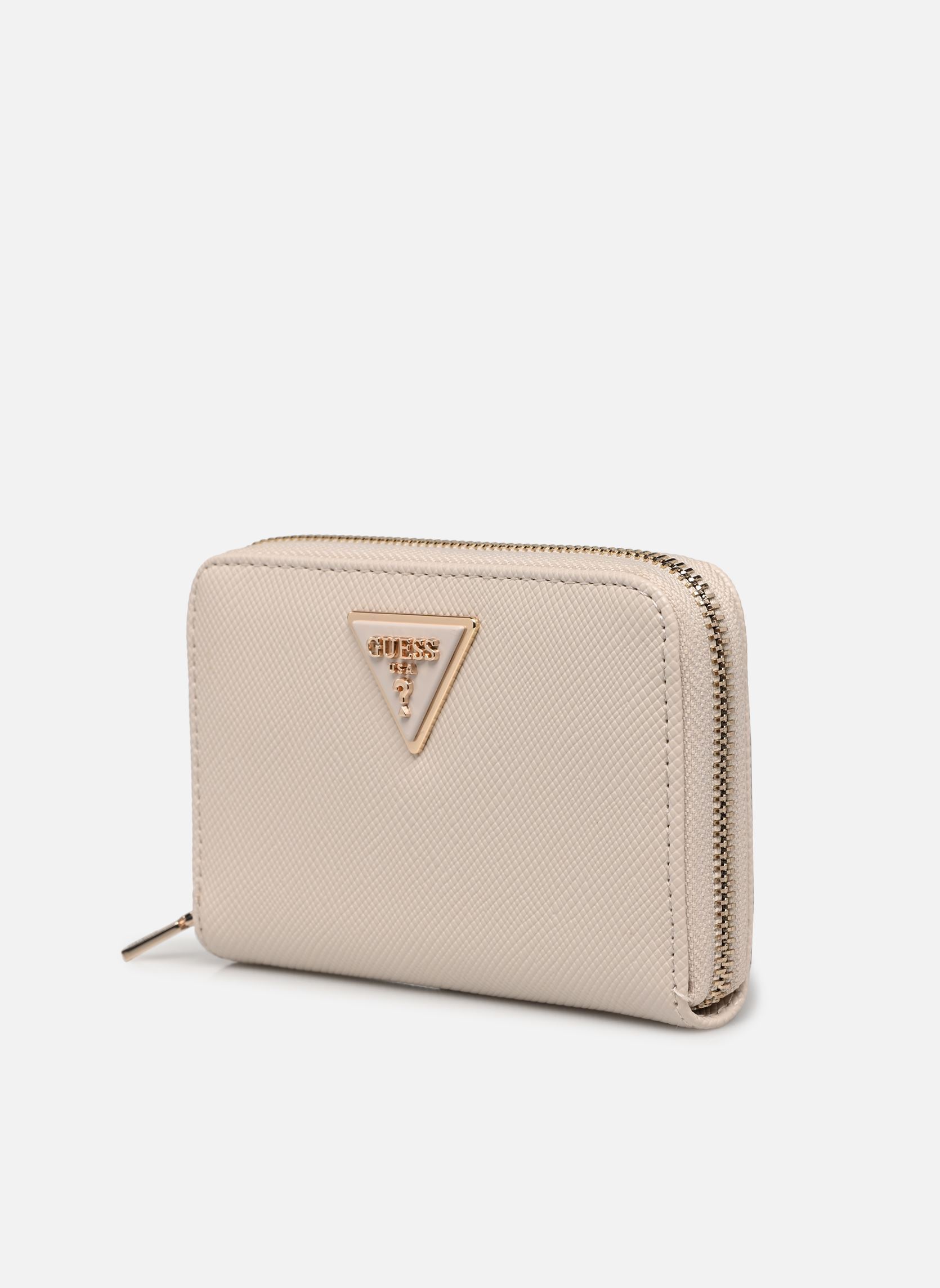 Portemonnees Laurel Ii Slg Med Zip Around dames wit Guess Portemonnees Laurel Ii Slg Med Zip Around dames wit BONE