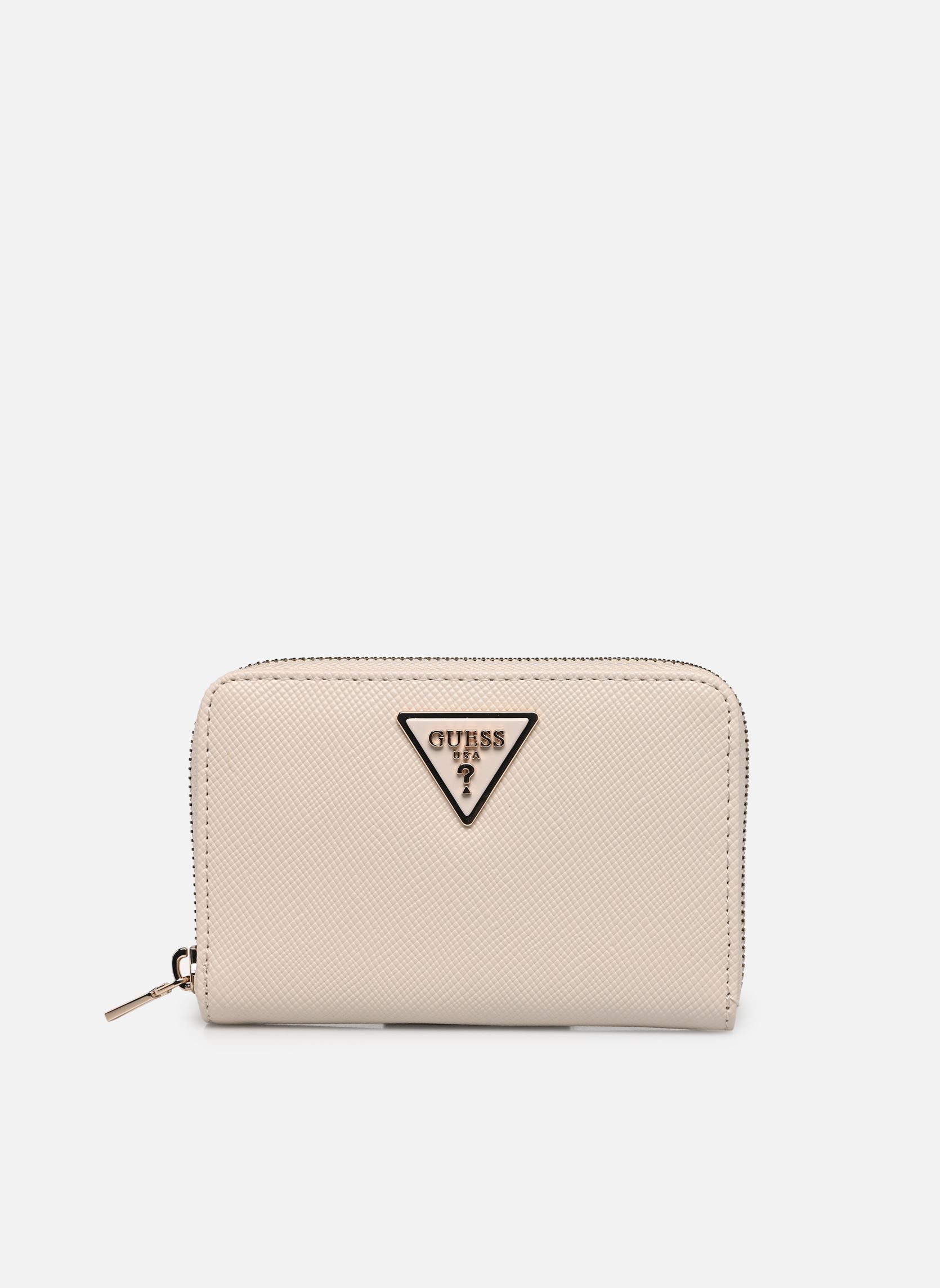 GUESS Porte Monnaie Laurel II SLG Medium Zip Around Wallet Bone écru
