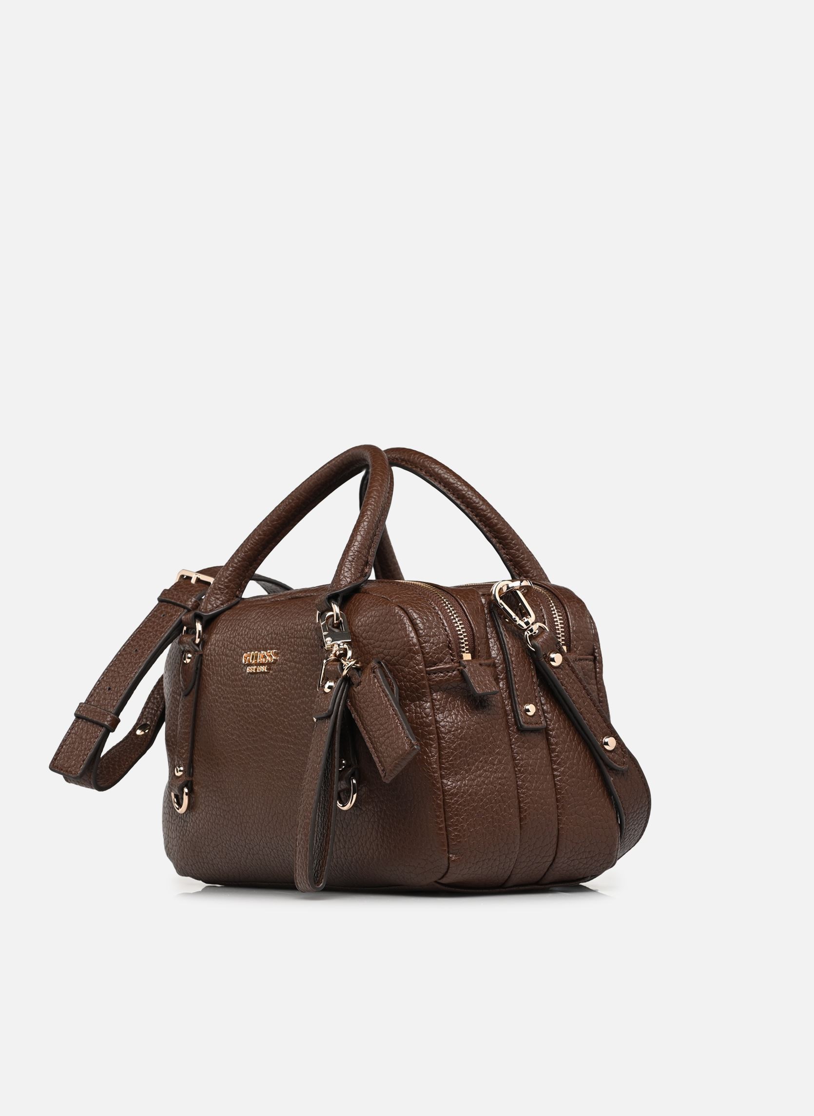 Handtassen Marsha Box Satchel dames bruin Guess Handtassen Marsha Box Satchel dames bruin ESPRESSO