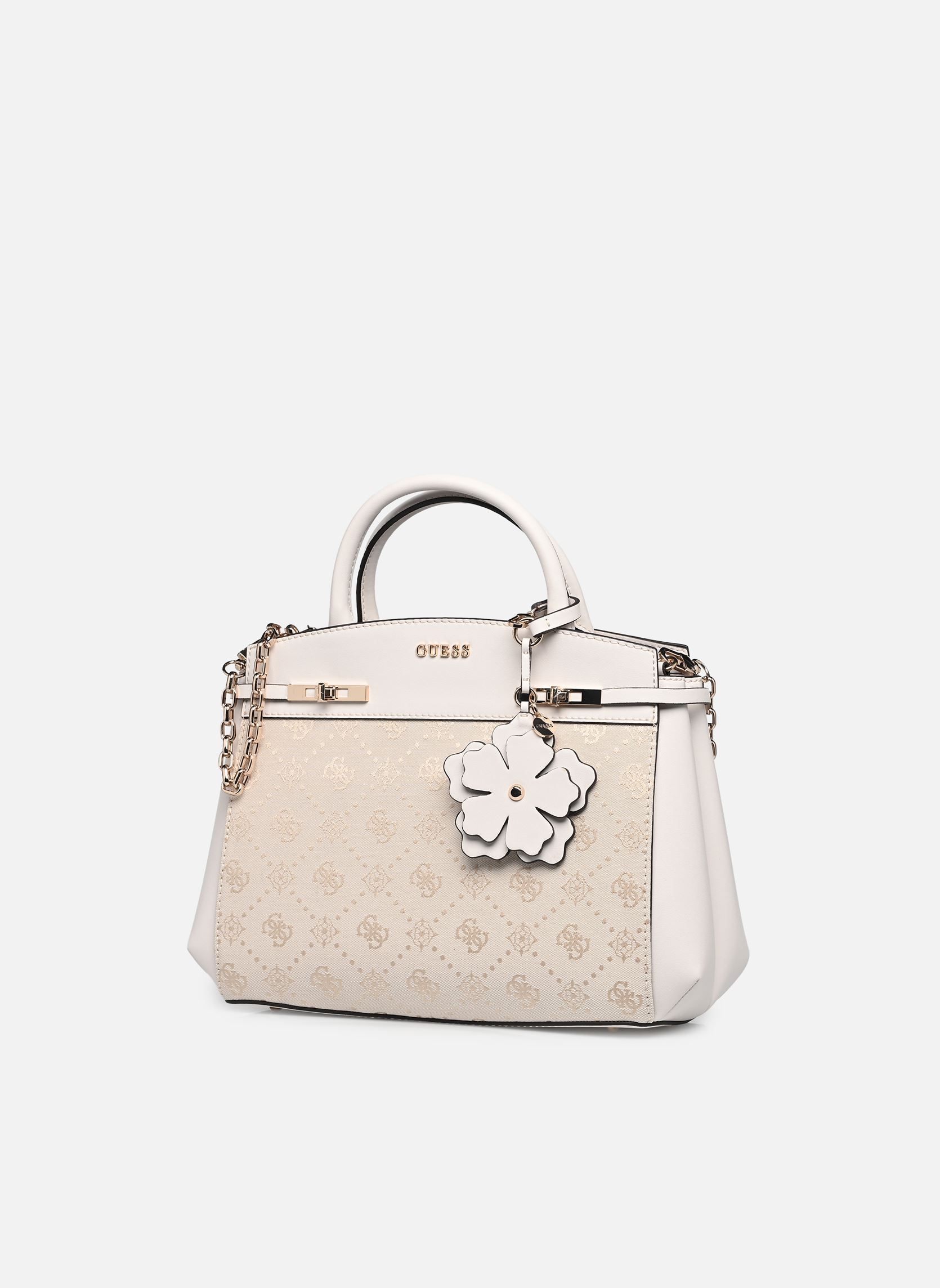 Sacs à main Melinda Logo Tri Comp Satchel femme blanc Guess Sacs à main Melinda Logo Tri Comp Satchel femme blanc OFF WHITE LOGO