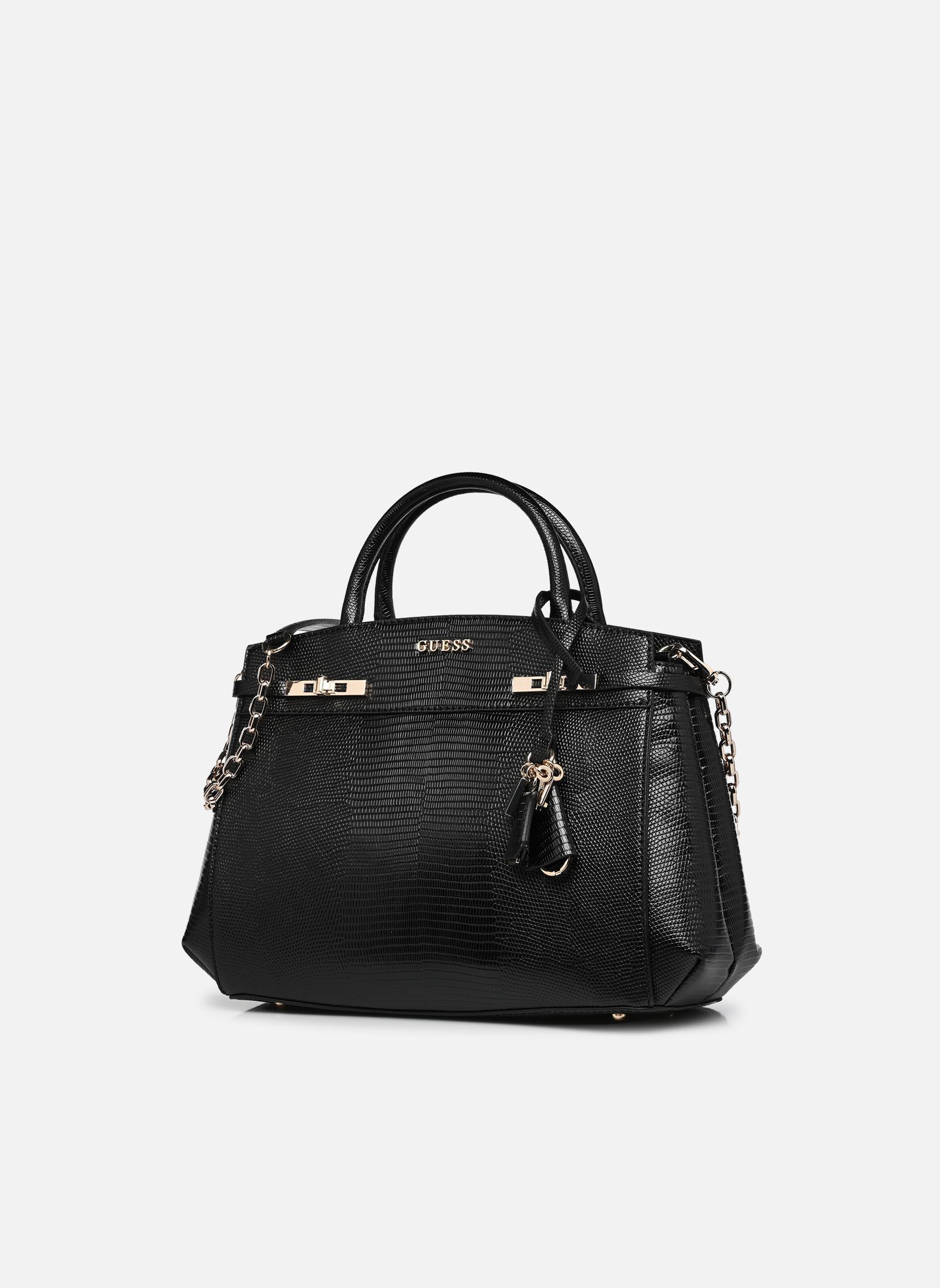 Handtassen Melinda Triple Comp Satchel dames zwart Guess Handtassen Melinda Triple Comp Satchel dames zwart BLACK