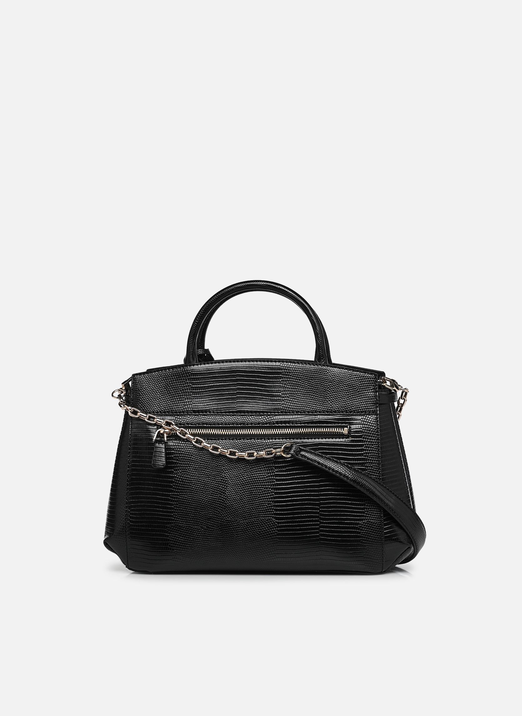 Handtassen Melinda Triple Comp Satchel dames zwart Guess Handtassen Melinda Triple Comp Satchel dames zwart BLACK