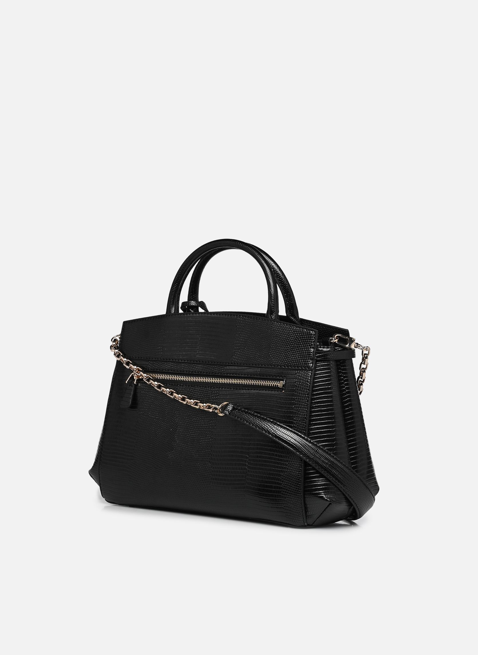 Handtassen Melinda Triple Comp Satchel dames zwart Guess Handtassen Melinda Triple Comp Satchel dames zwart BLACK