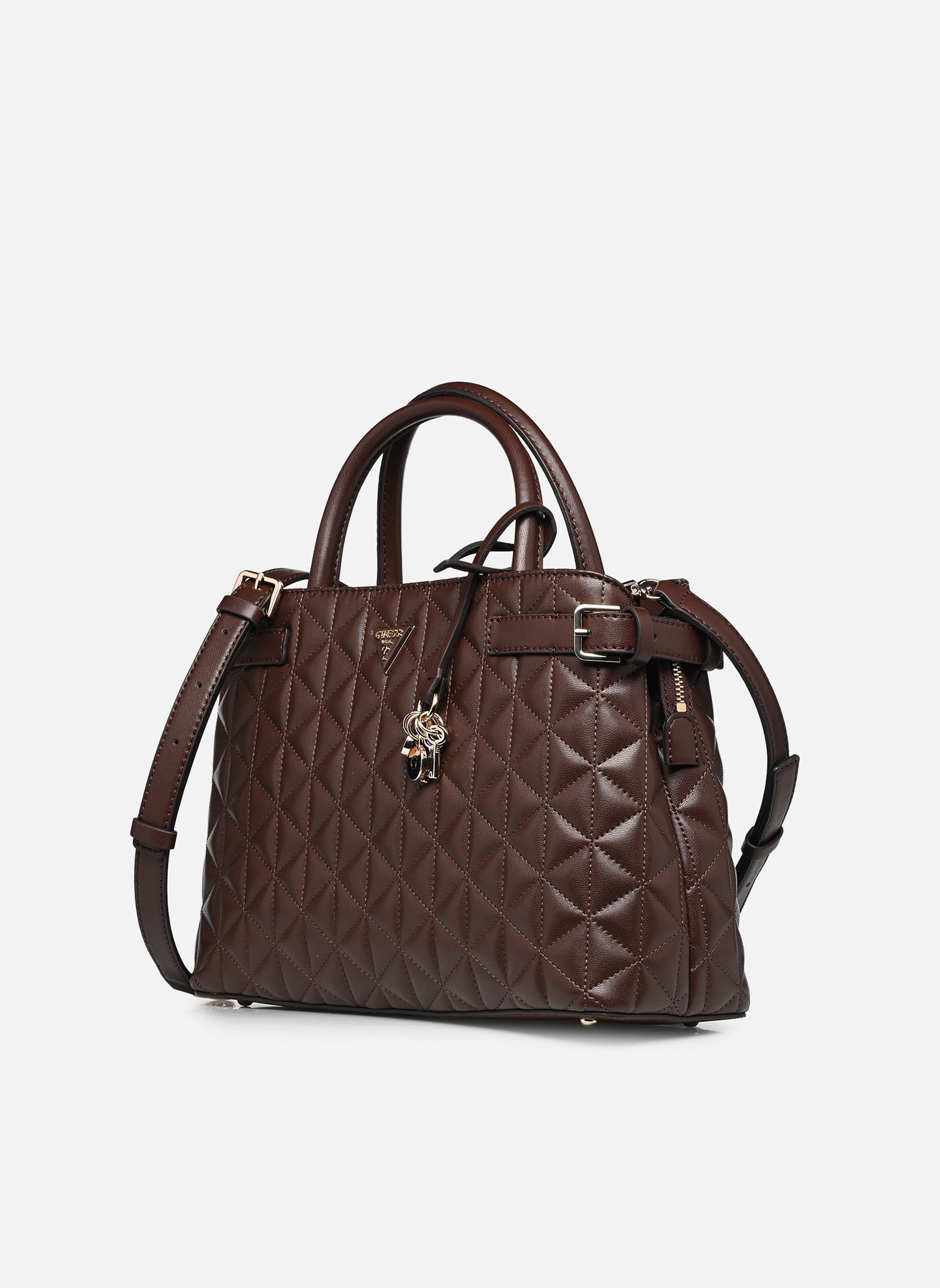 Handtassen Paisleigh Girlfriend Satchel dames bruin Guess Handtassen Paisleigh Girlfriend Satchel dames bruin ESPRESSO