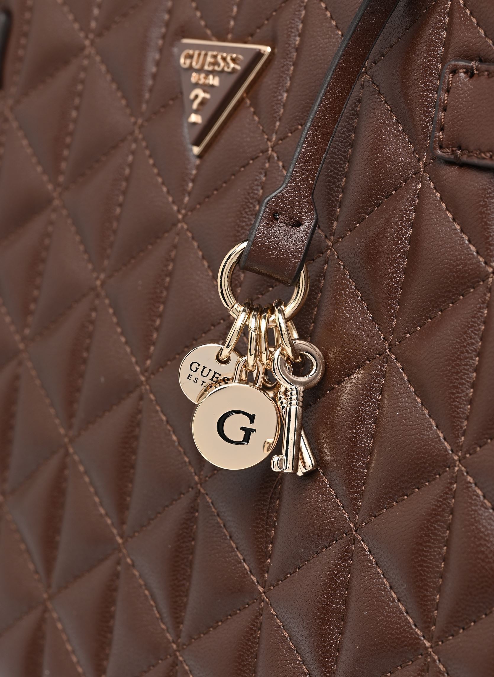 Handtassen Paisleigh Girlfriend Satchel dames bruin Guess Handtassen Paisleigh Girlfriend Satchel dames bruin ESPRESSO