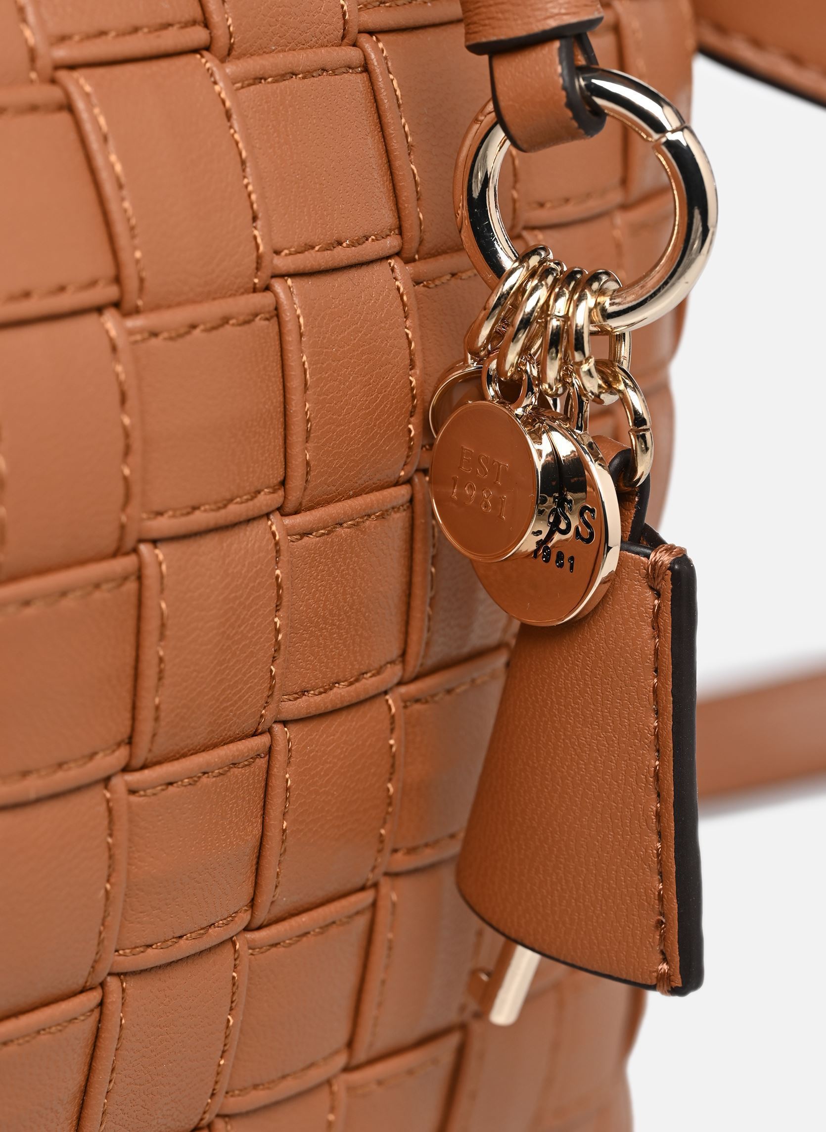 Handtassen Sandy Girlfriend Satchel dames bruin Guess Handtassen Sandy Girlfriend Satchel dames bruin CARAMEL