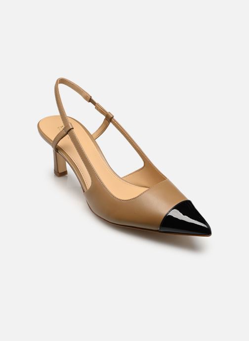 Michael Michael Kors Escarpins à brides ALORA TOE CAP MID SLING femme marron