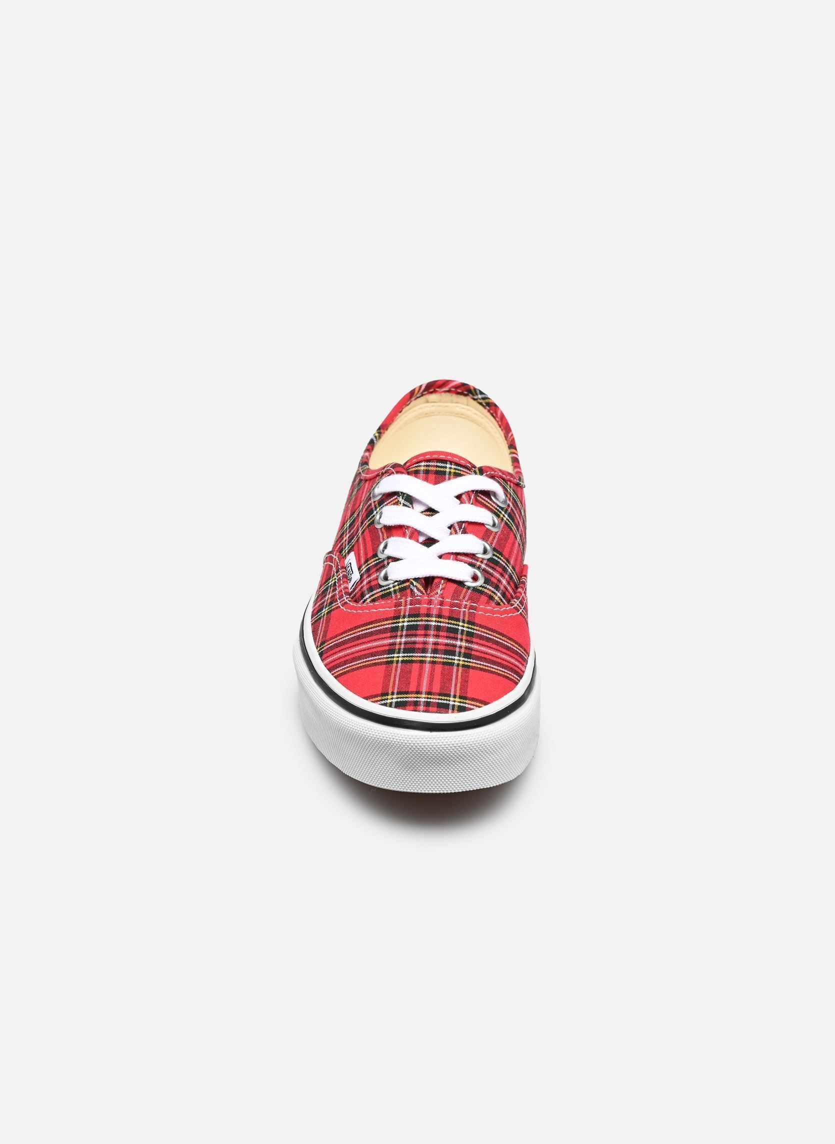 Baskets toile Authentic rouge Vans Baskets toile Authentic rouge PLAID RED