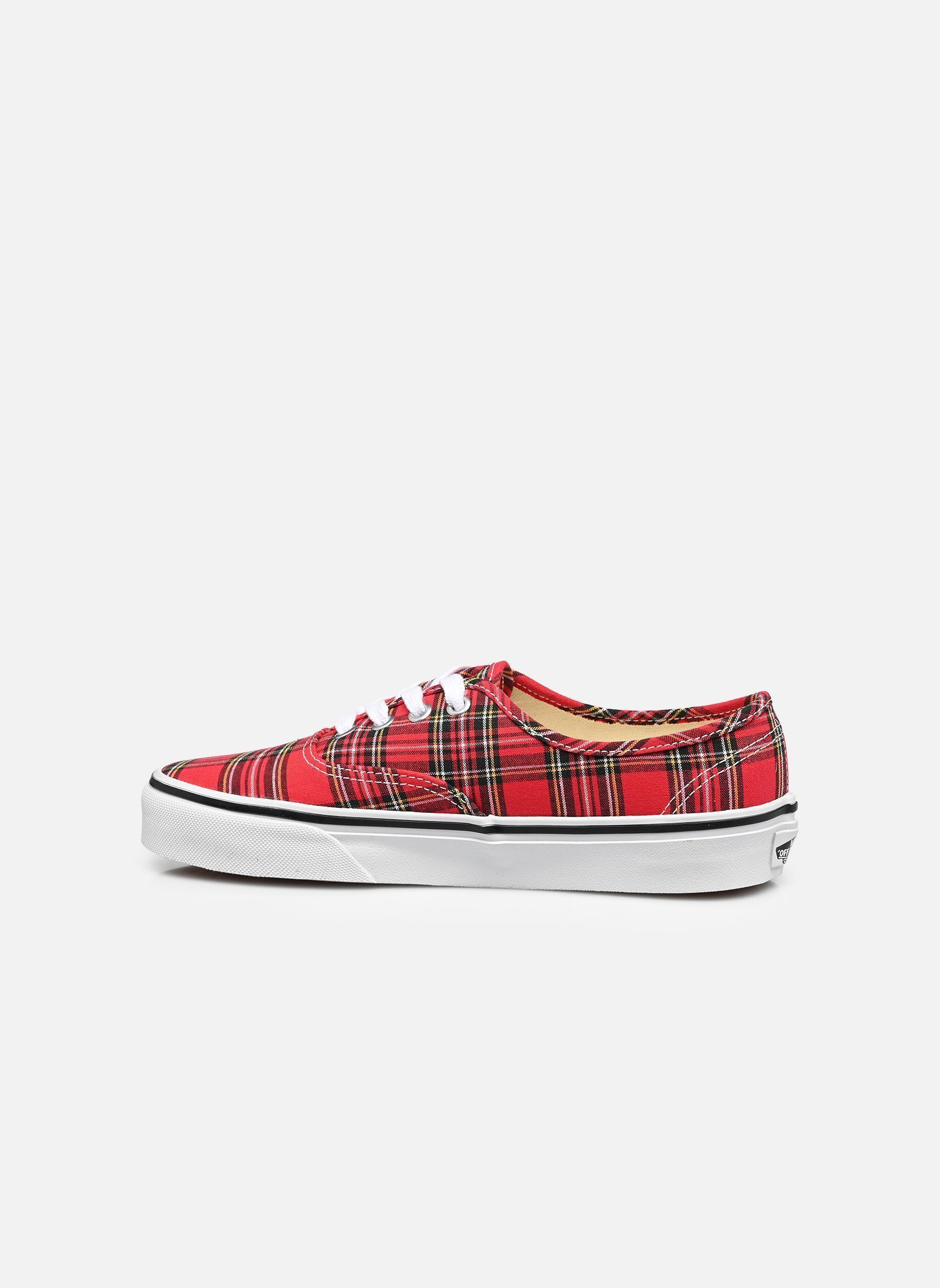 Baskets toile Authentic rouge Vans Baskets toile Authentic rouge PLAID RED