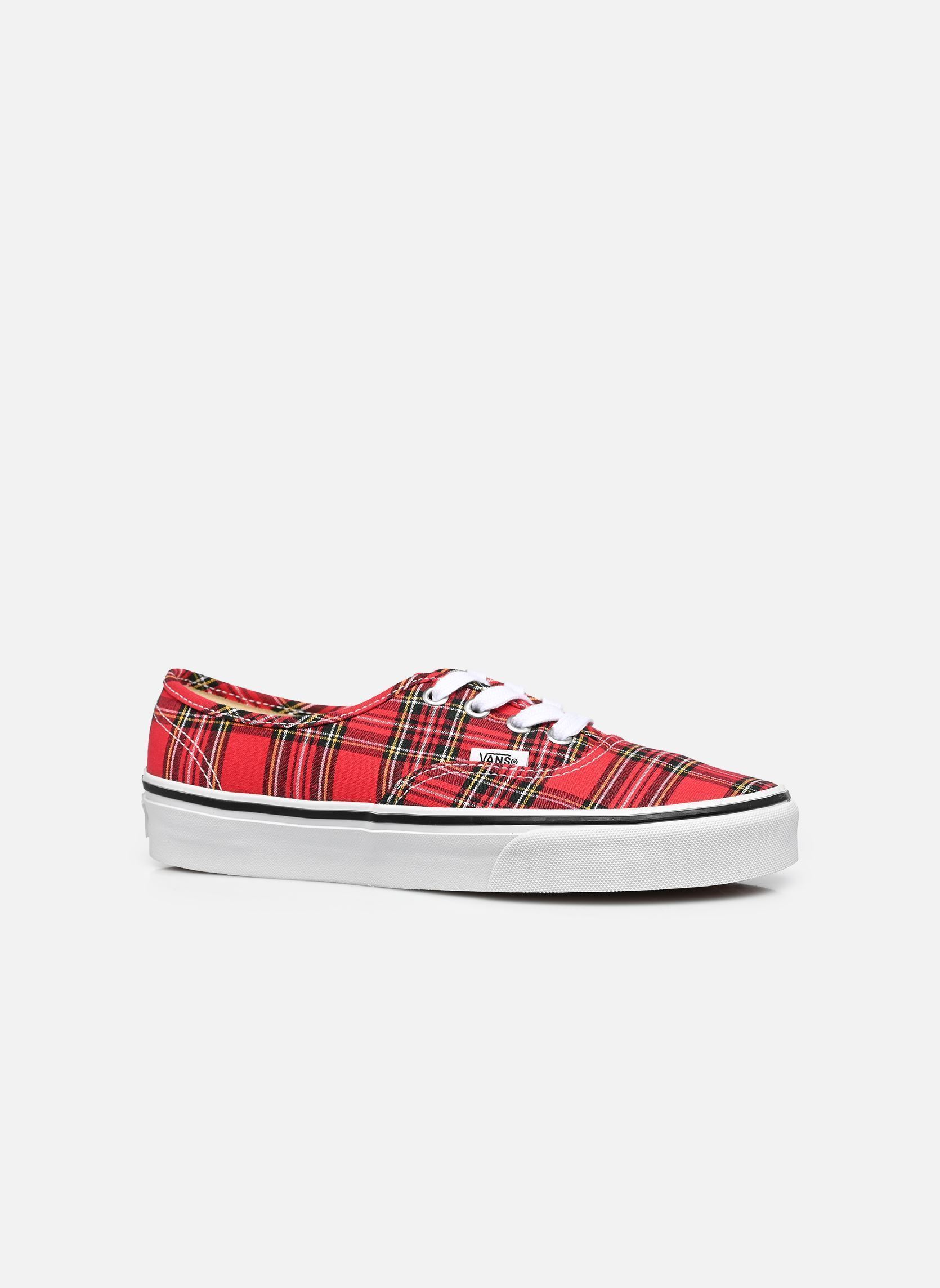 Baskets toile Authentic rouge Vans Baskets toile Authentic rouge PLAID RED