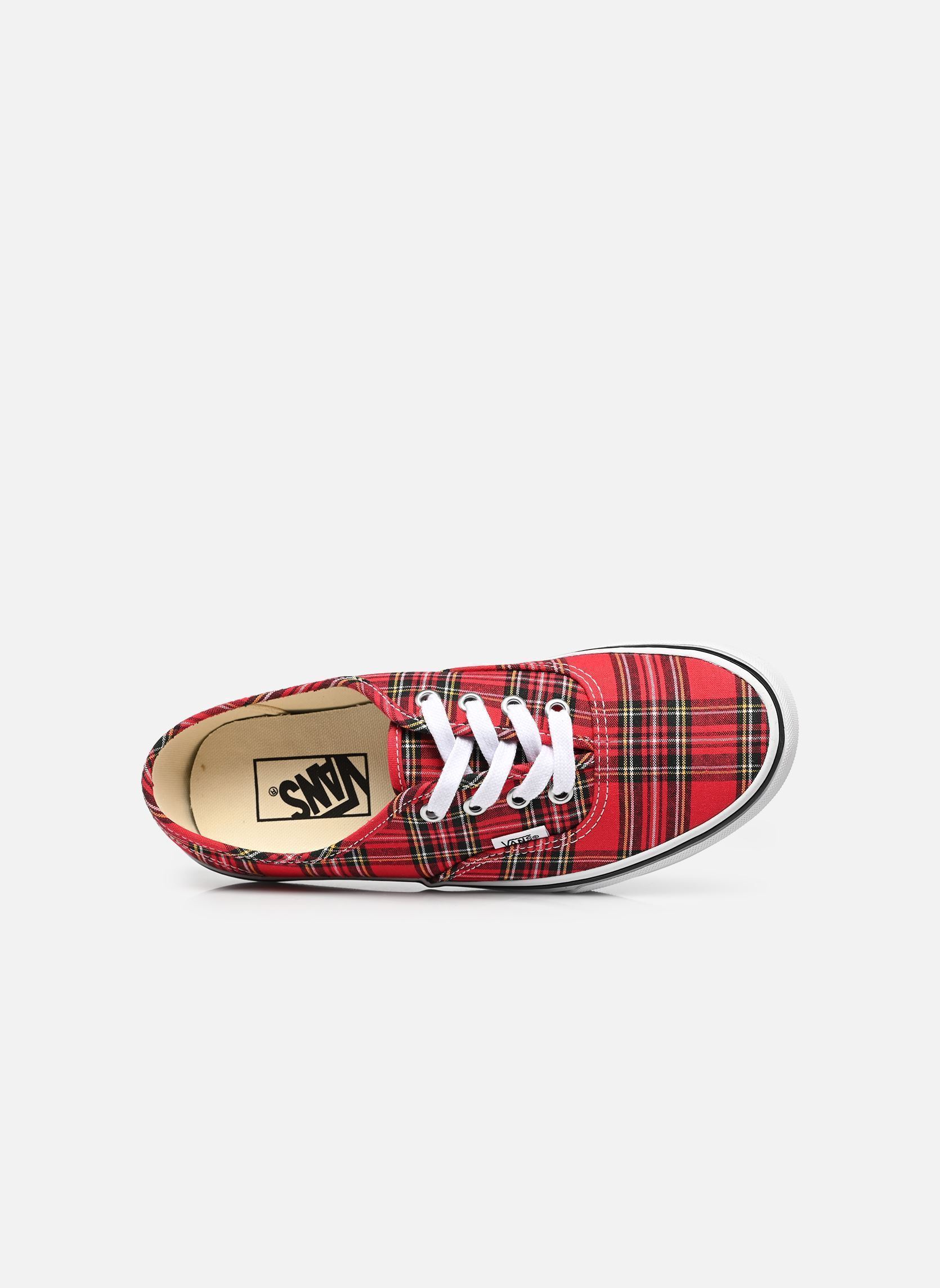 Baskets toile Authentic rouge Vans Baskets toile Authentic rouge PLAID RED