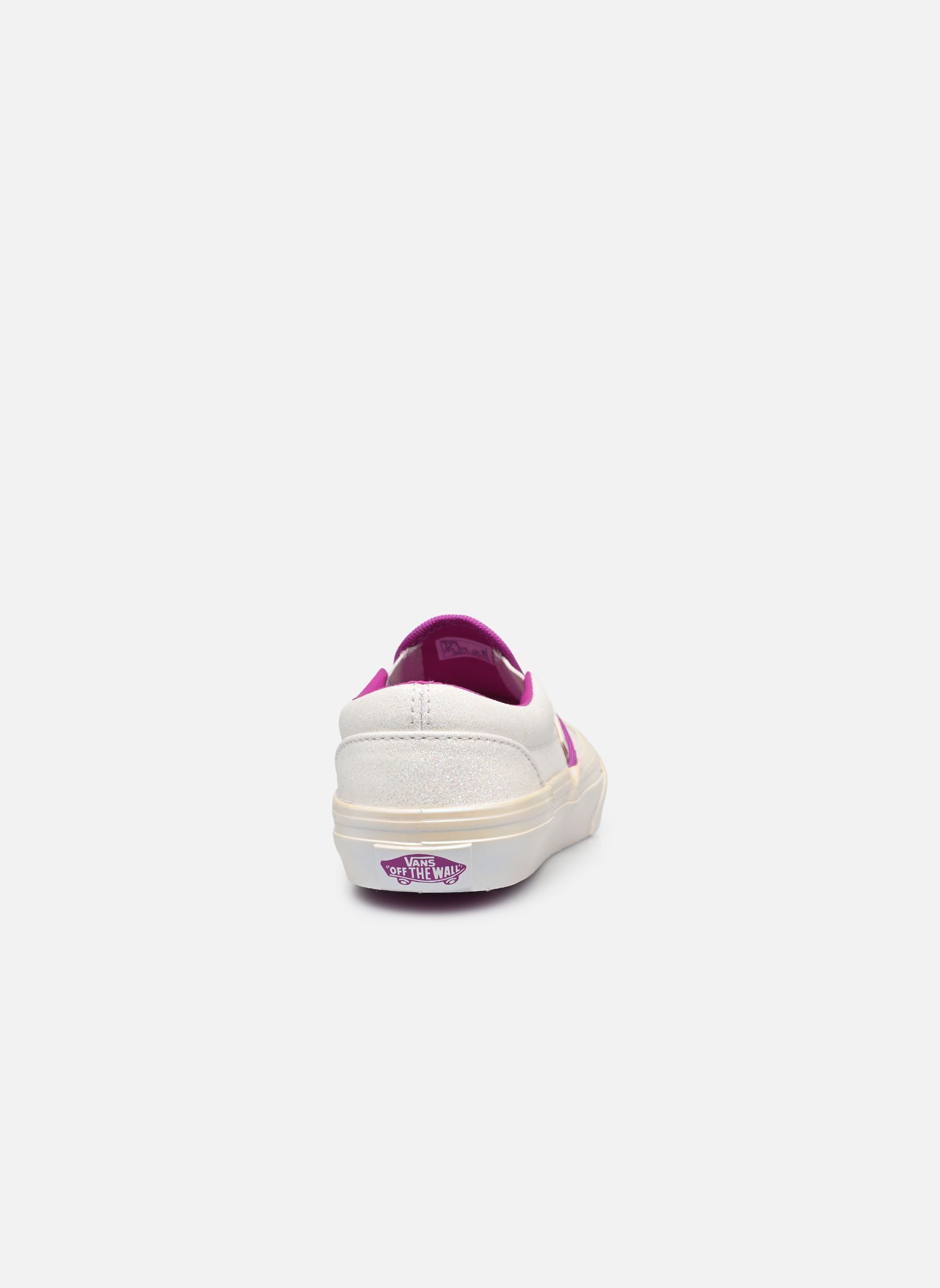 Baskets Classic Slip-On fille blanc Vans Baskets Classic Slip-On fille blanc WHP - GLITTER PEARL WHITE/PUR