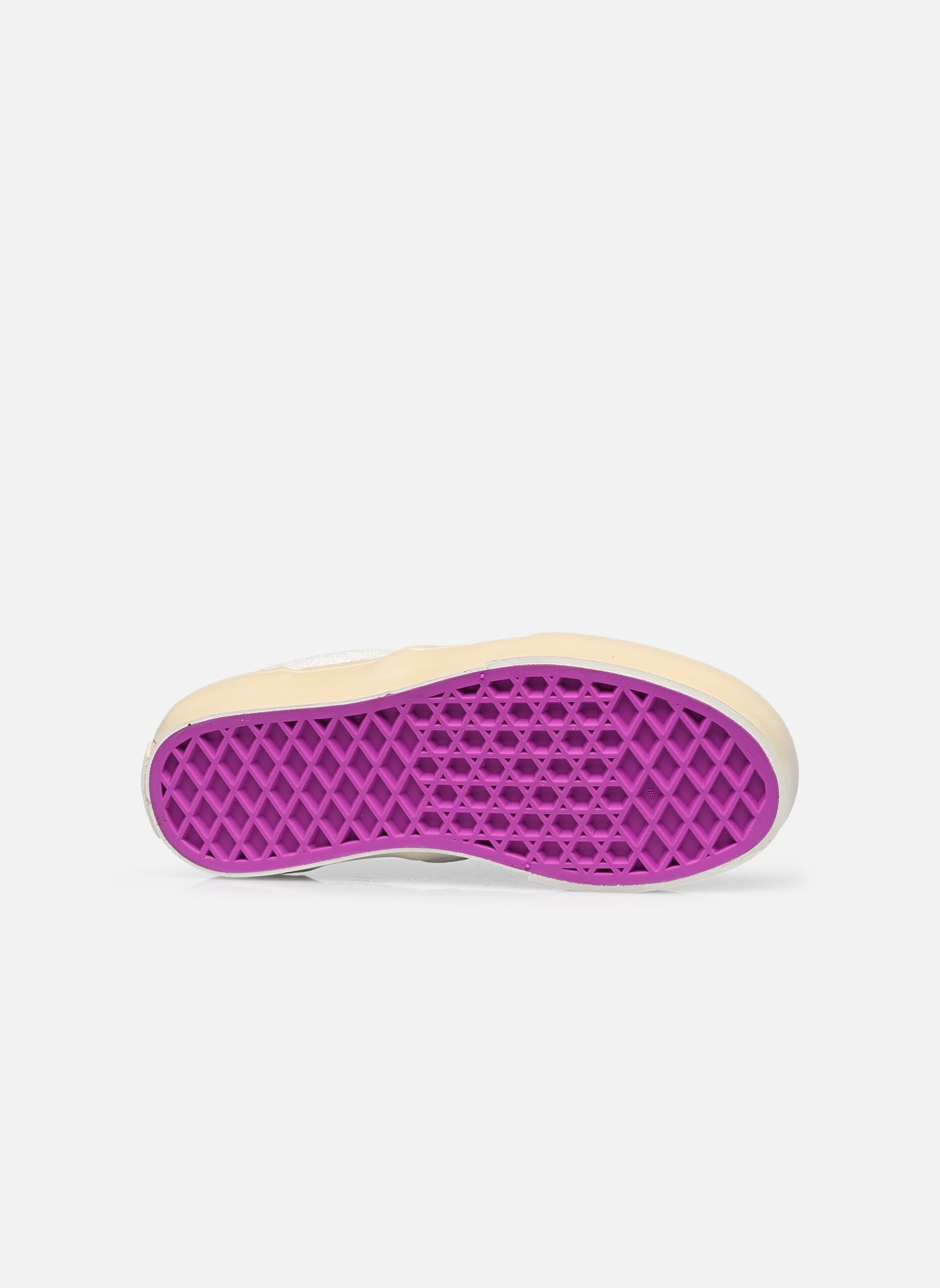 Baskets Classic Slip-On fille blanc Vans Baskets Classic Slip-On fille blanc WHP - GLITTER PEARL WHITE/PUR
