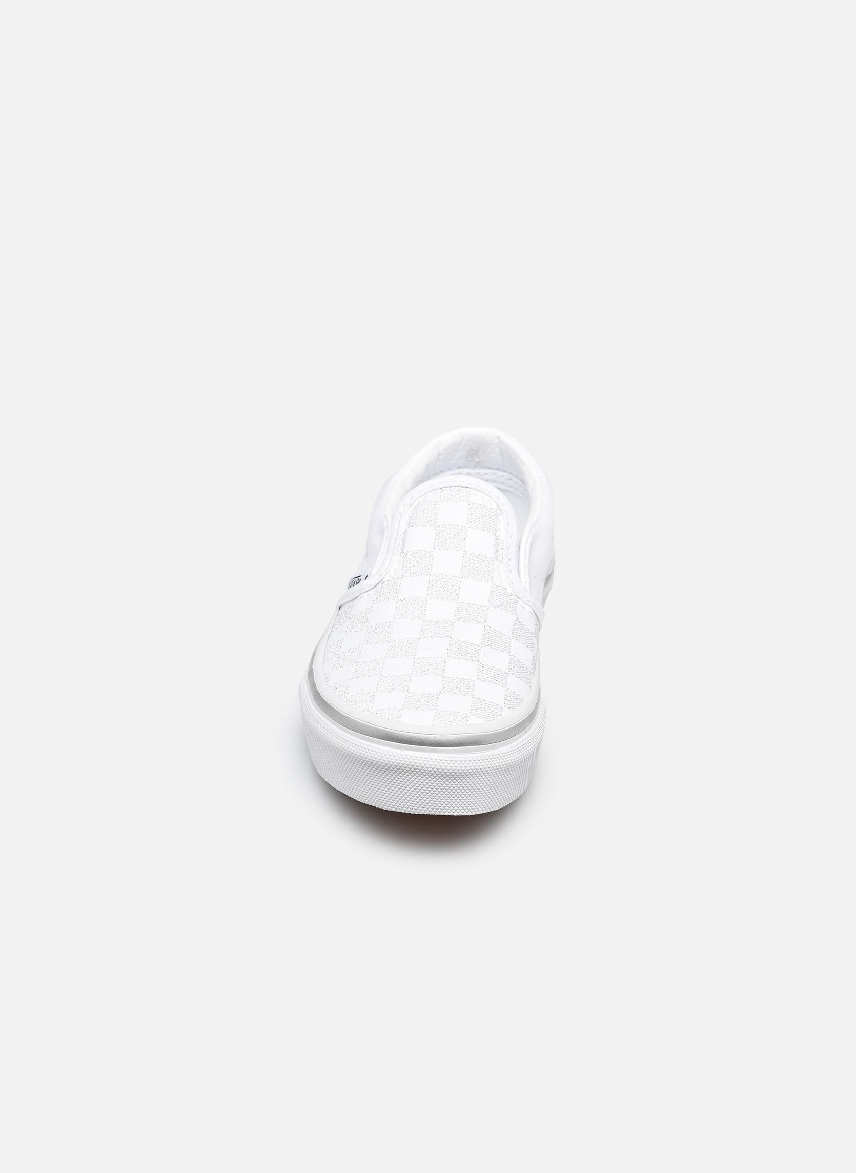 Baskets Classic Slip-On garçon blanc Vans Baskets Classic Slip-On garçon blanc METALLIC CHECKRBRD SILVER/TRUE