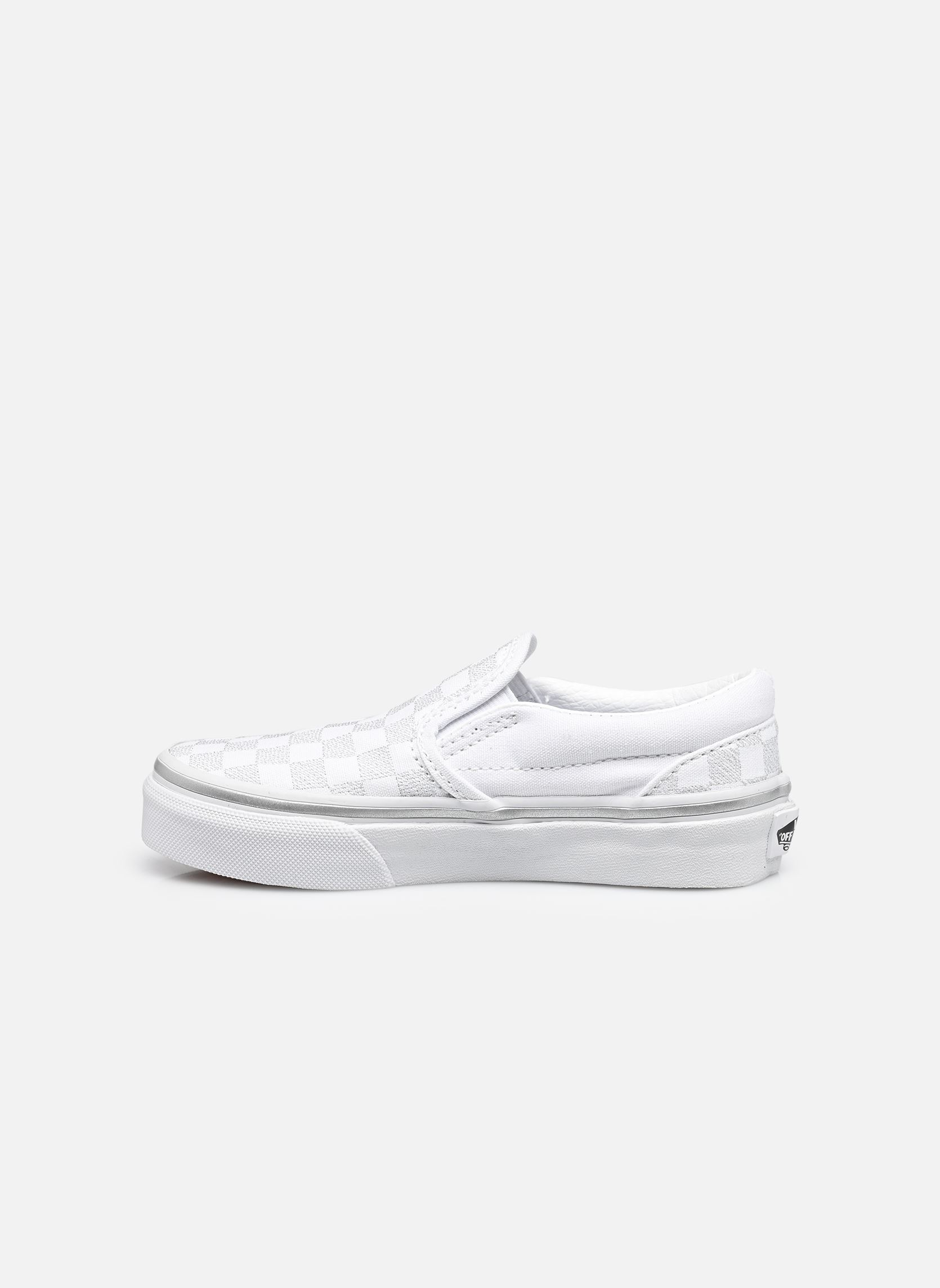 Baskets Classic Slip-On garçon blanc Vans Baskets Classic Slip-On garçon blanc METALLIC CHECKRBRD SILVER/TRUE