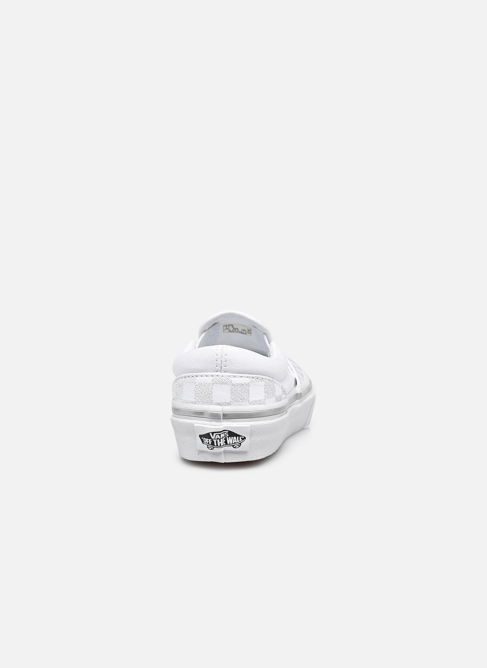 Baskets Classic Slip-On garçon blanc Vans Baskets Classic Slip-On garçon blanc METALLIC CHECKRBRD SILVER/TRUE