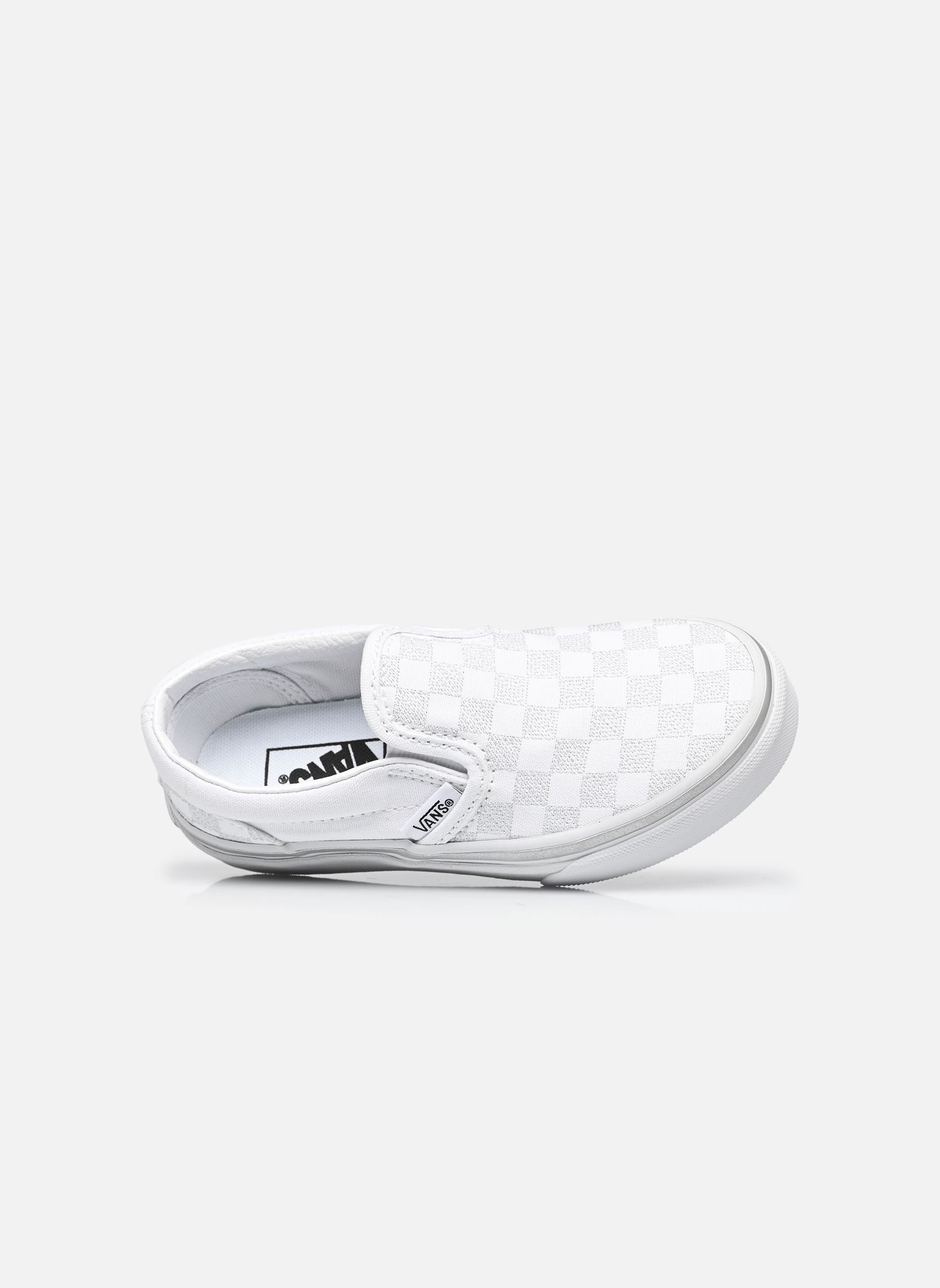 Baskets Classic Slip-On garçon blanc Vans Baskets Classic Slip-On garçon blanc METALLIC CHECKRBRD SILVER/TRUE