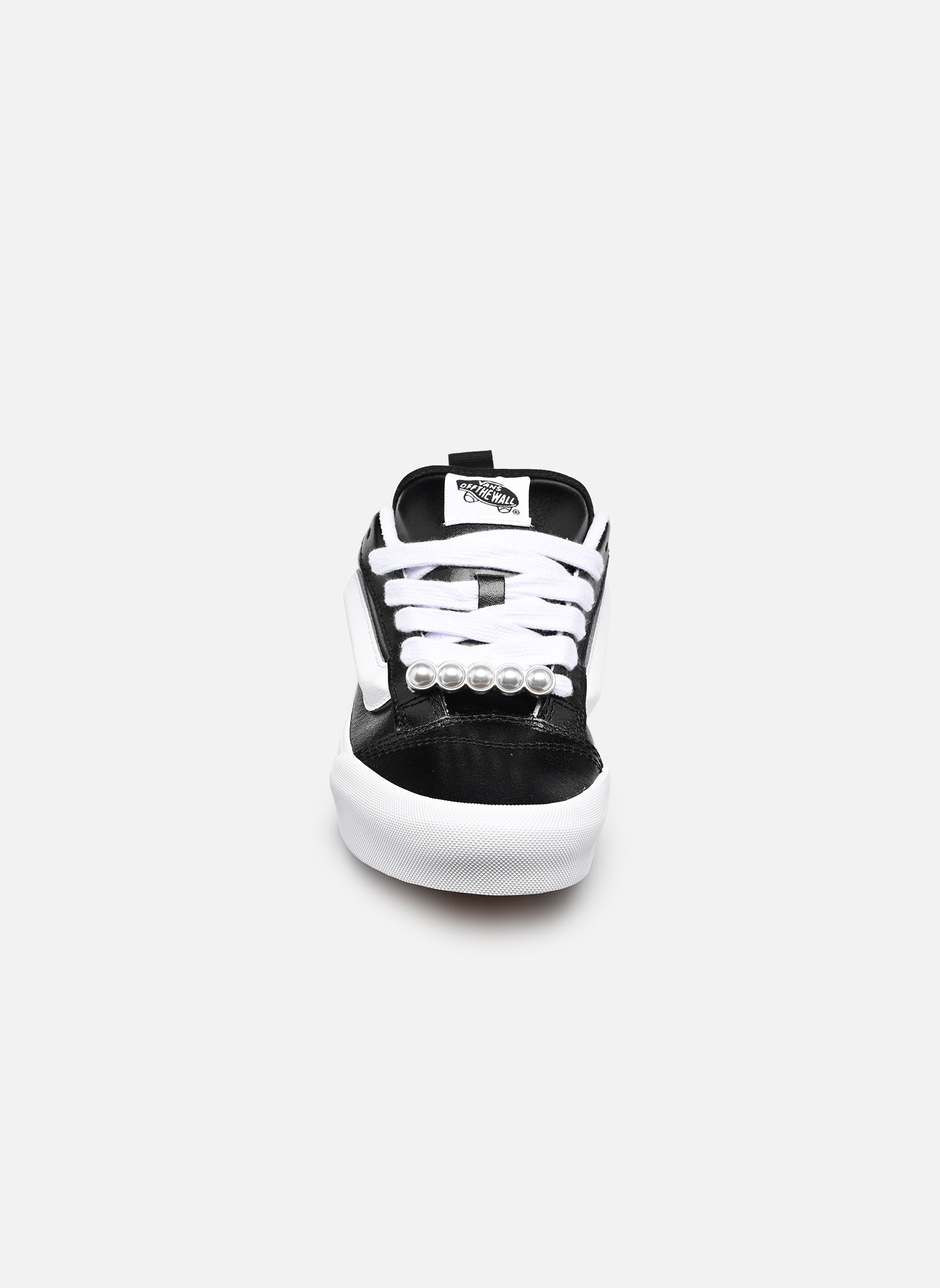 Leinen-Sneaker Knu Skool damen schwarz Vans Leinen-Sneaker Knu Skool damen schwarz METALLIC LEATHER BLACK