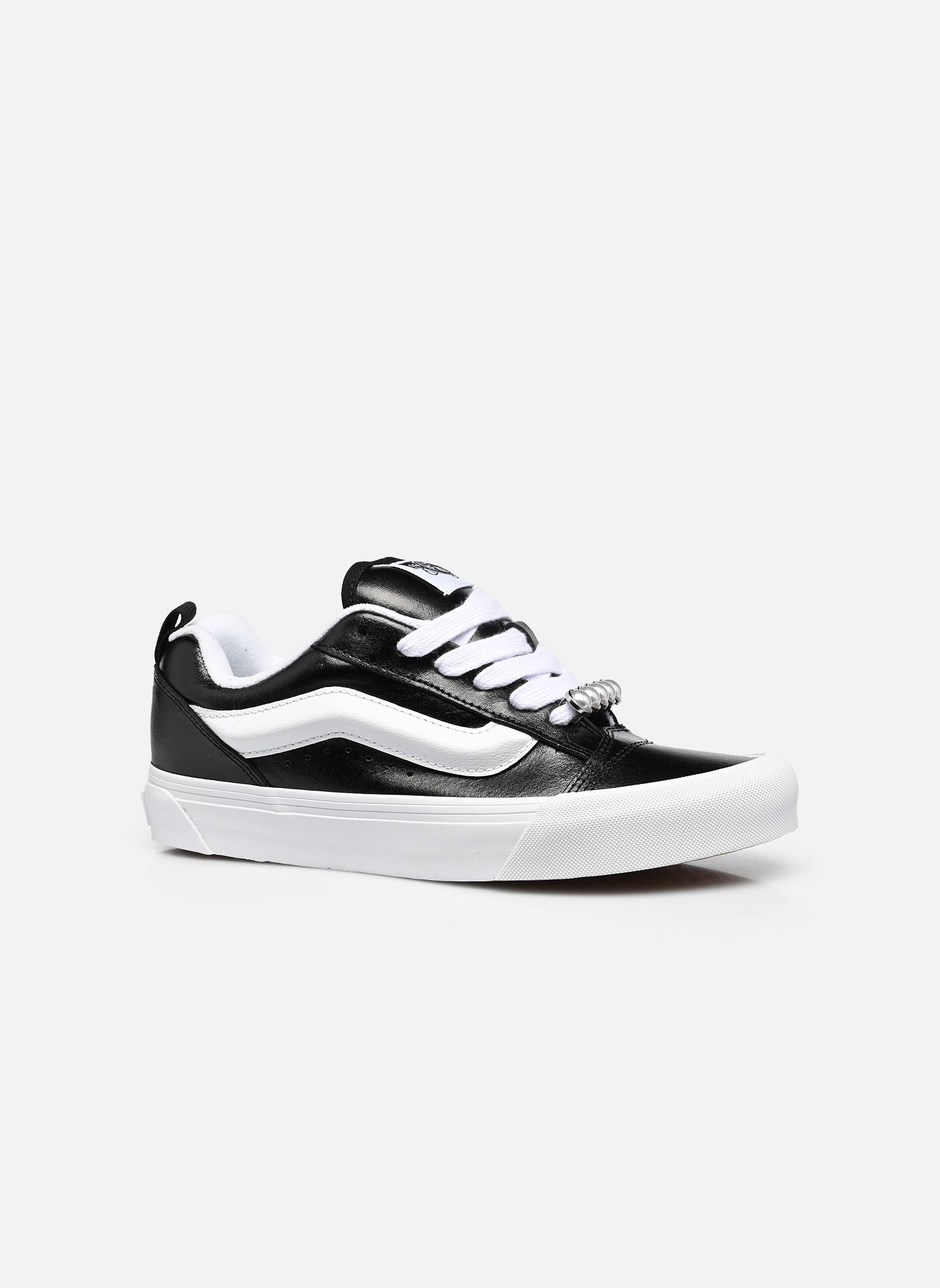Leinen-Sneaker Knu Skool damen schwarz Vans Leinen-Sneaker Knu Skool damen schwarz METALLIC LEATHER BLACK
