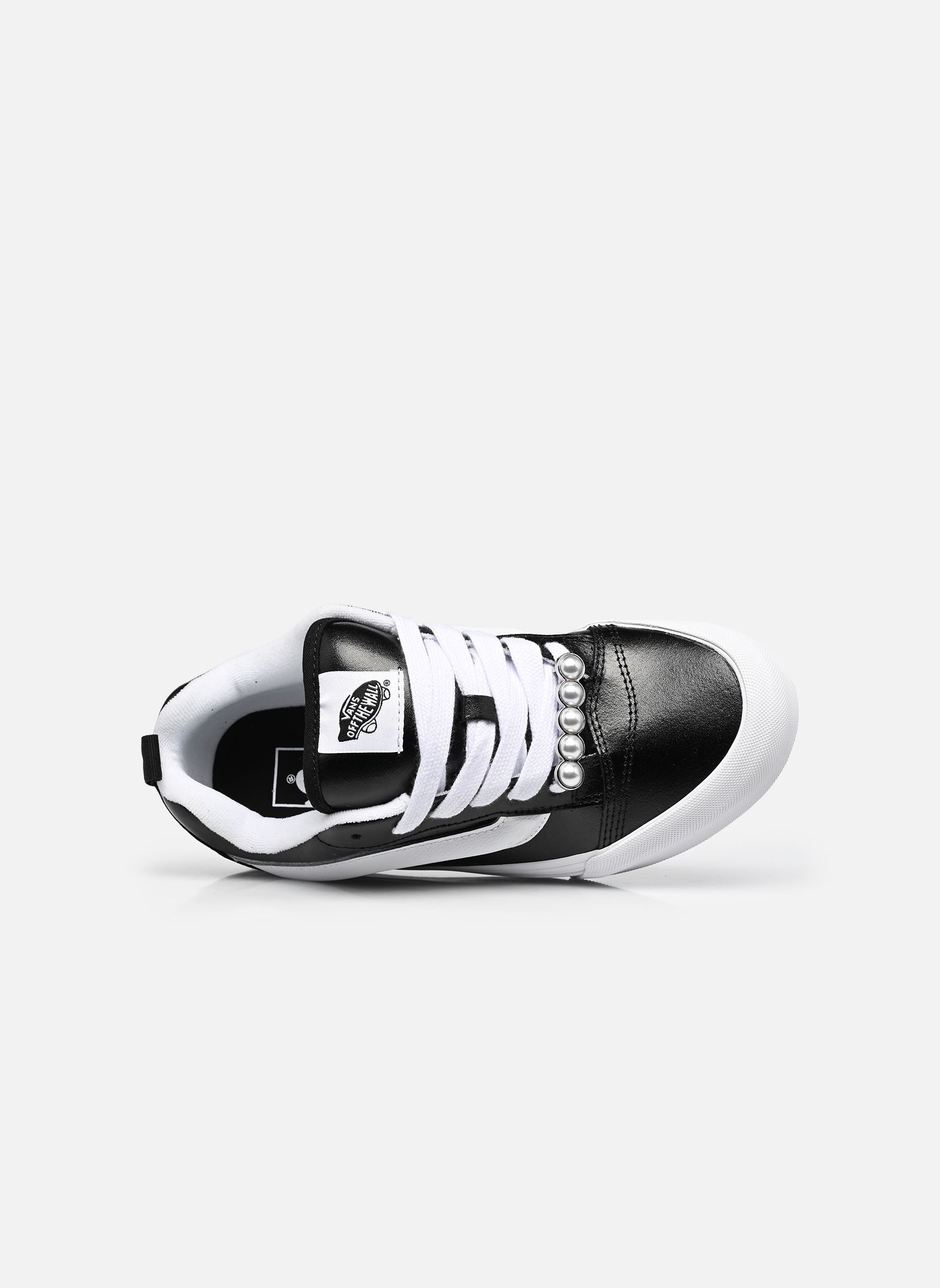 Leinen-Sneaker Knu Skool damen schwarz Vans Leinen-Sneaker Knu Skool damen schwarz METALLIC LEATHER BLACK