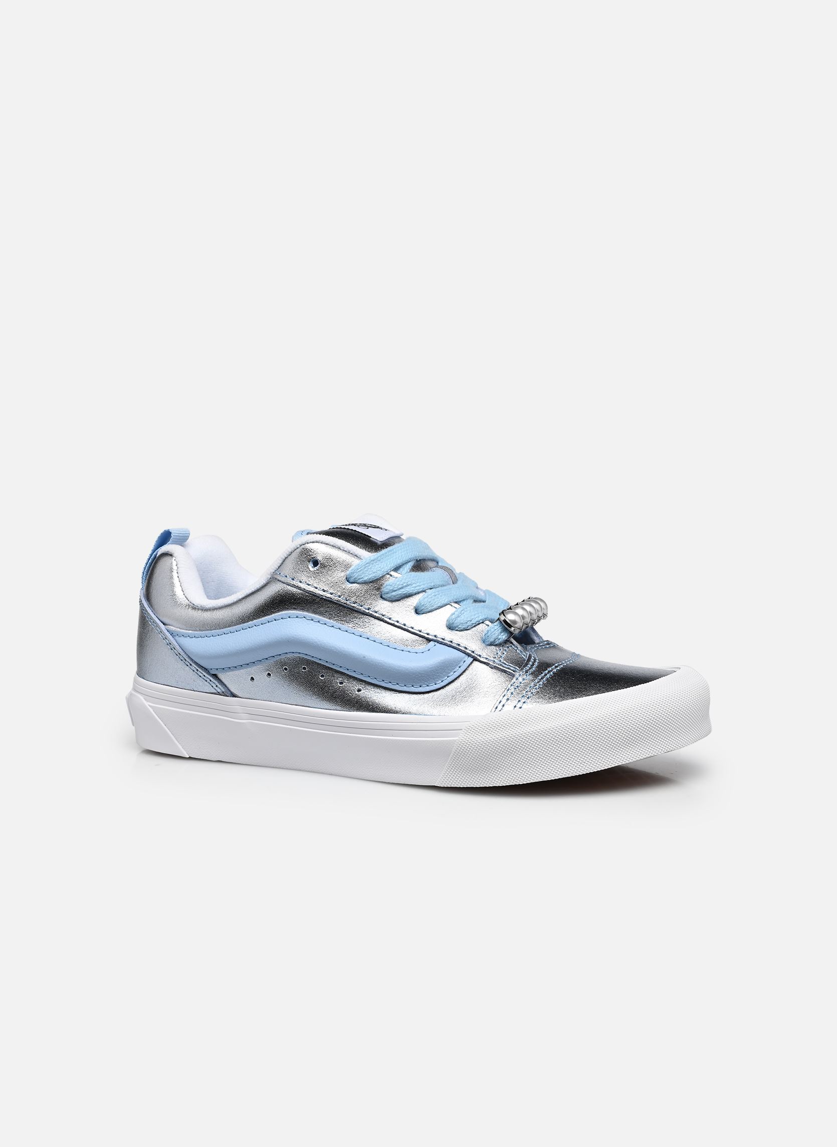 Leinen-Sneaker Knu Skool damen blau Vans Leinen-Sneaker Knu Skool damen blau METALLIC LEATHER CLOUD BLUE