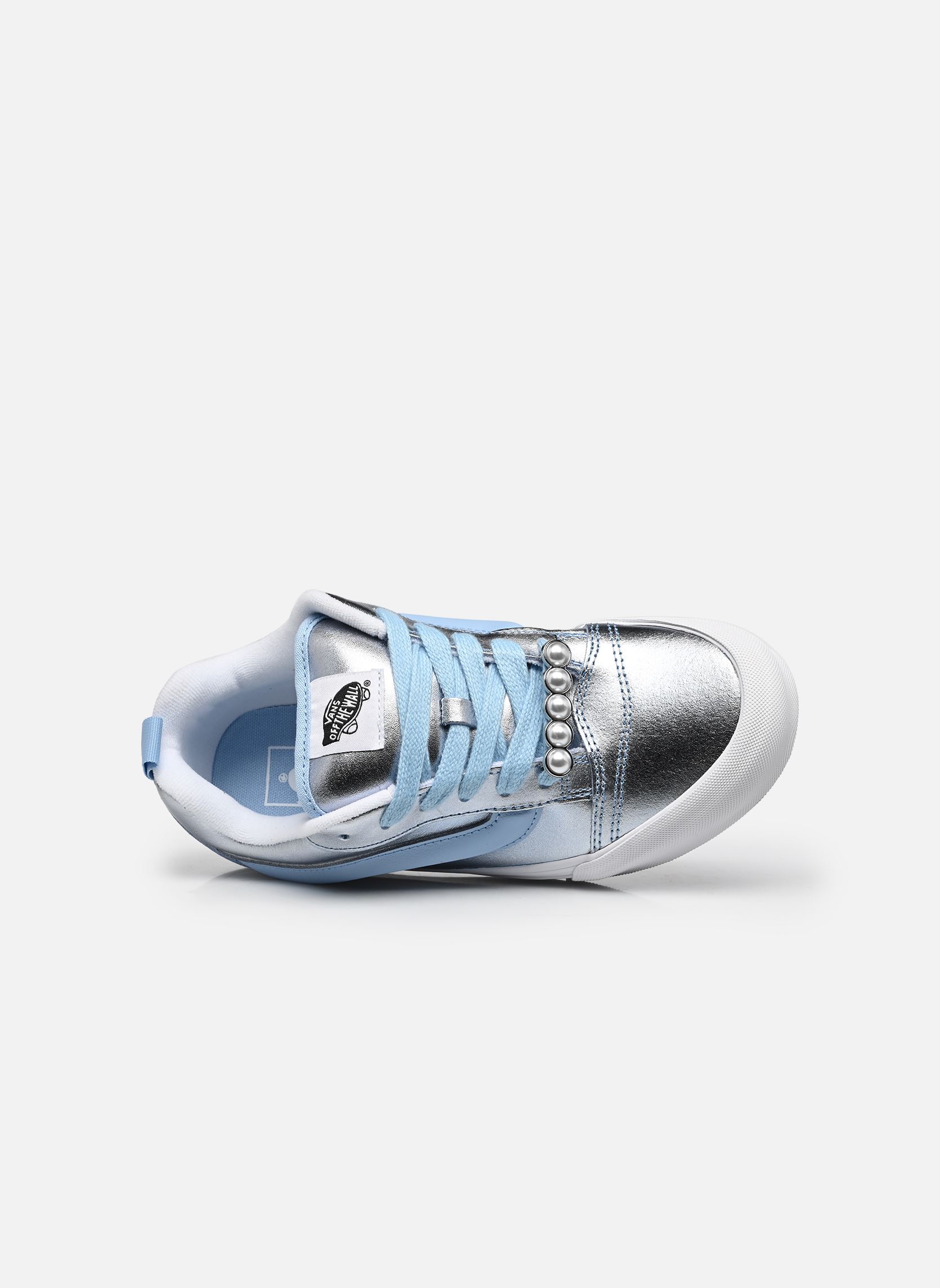 Leinen-Sneaker Knu Skool damen blau Vans Leinen-Sneaker Knu Skool damen blau METALLIC LEATHER CLOUD BLUE