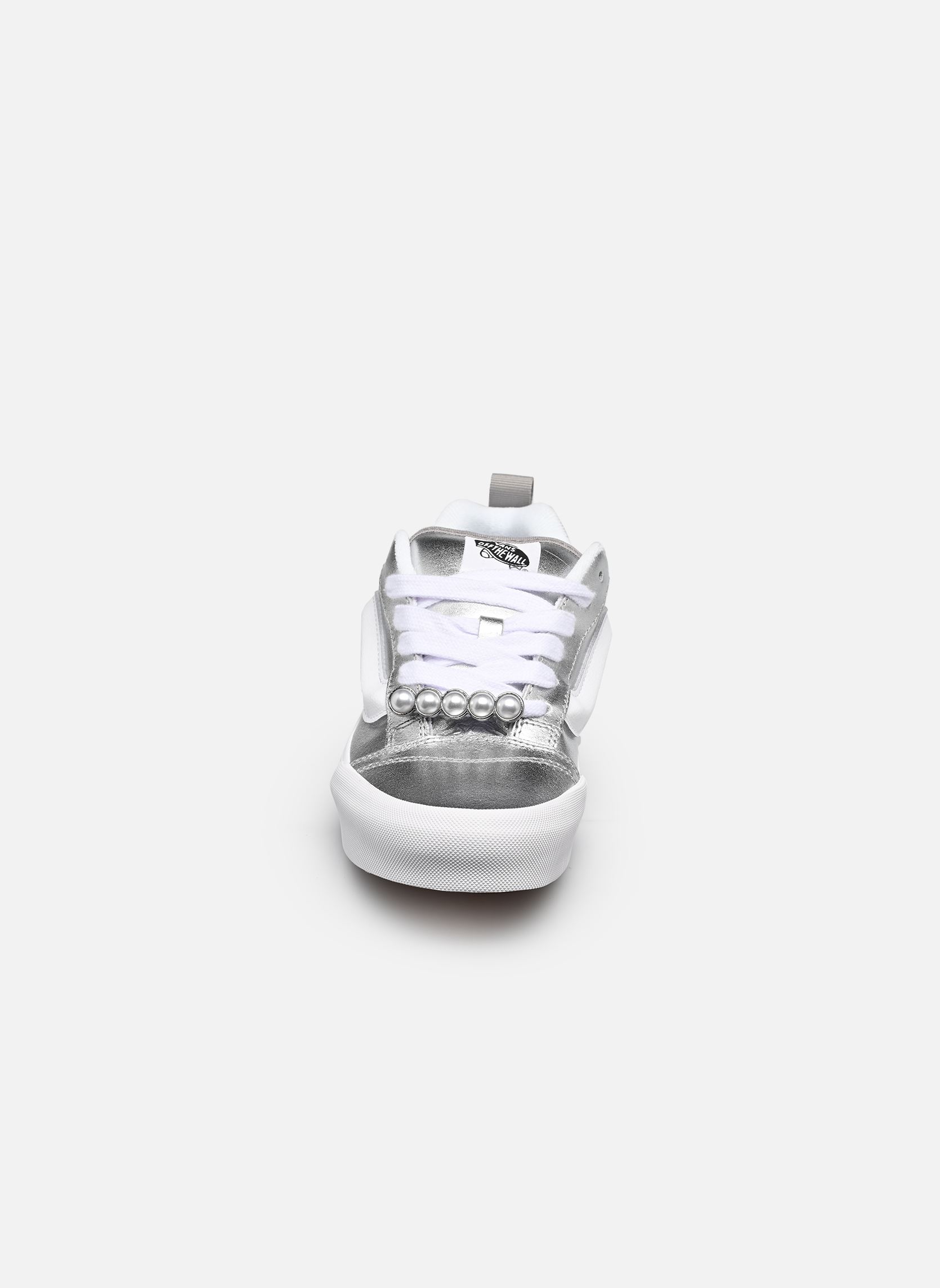 Leinen-Sneaker Knu Skool damen weiß Vans Leinen-Sneaker Knu Skool damen weiß METALLIC LEATHER SILVER