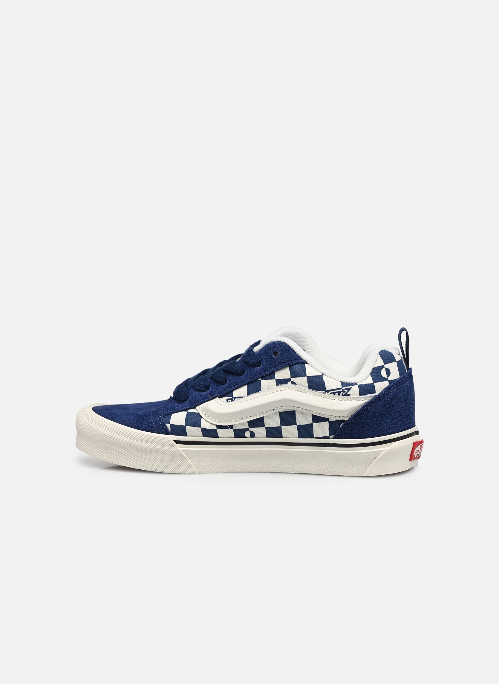 Baskets basses Knu Skool JN garçon bleu Vans Baskets basses Knu Skool JN garçon bleu IND - GEO CHECK INDIGO