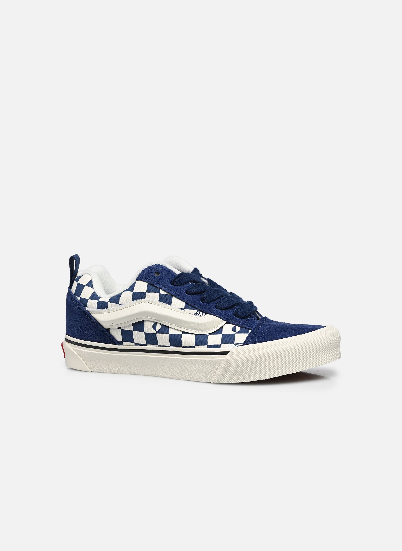 Baskets basses Knu Skool JN garçon bleu Vans Baskets basses Knu Skool JN garçon bleu IND - GEO CHECK INDIGO